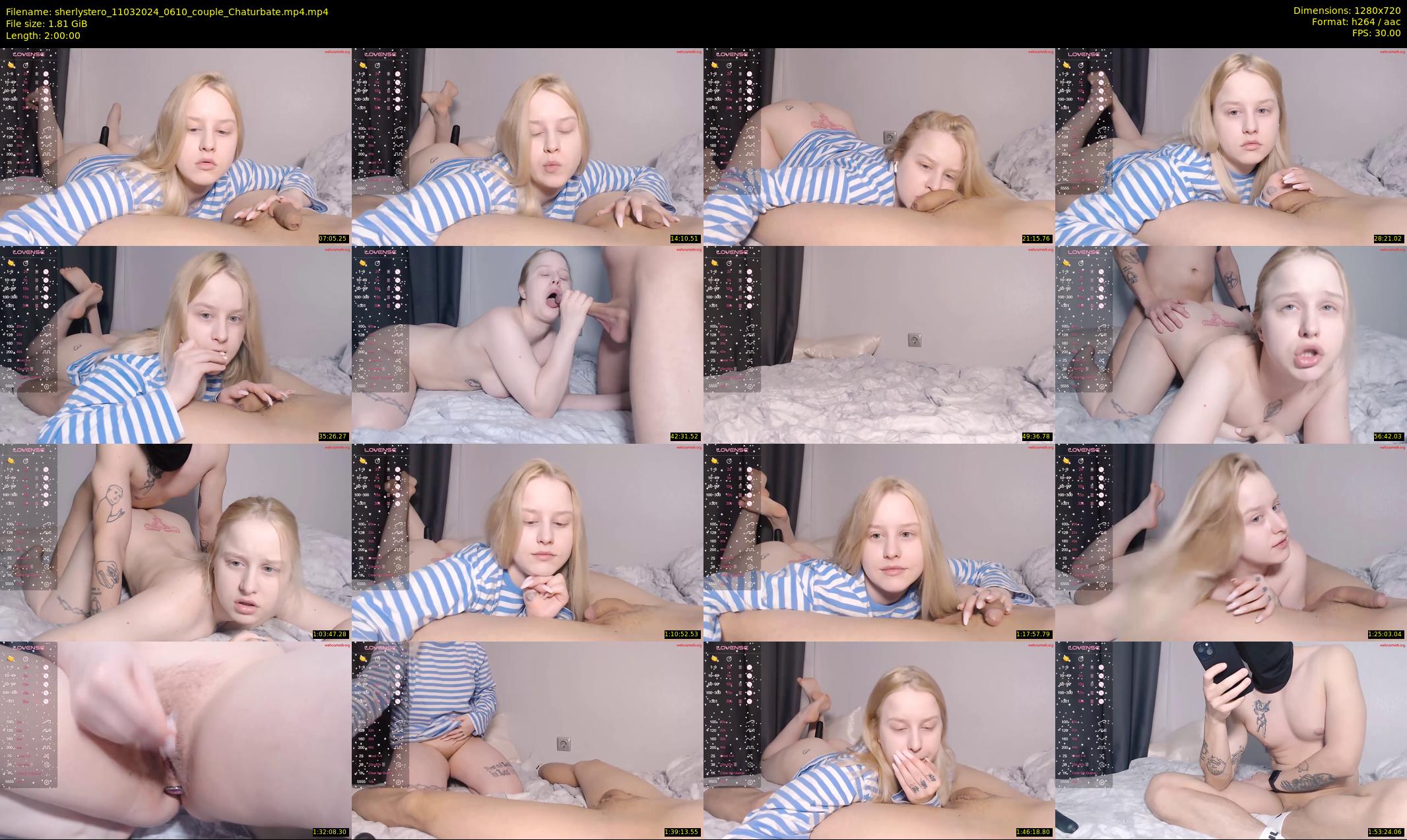 sherlystero — 120 minute Chaturbate couple cam show recording, 720p, Mar 11, 2024