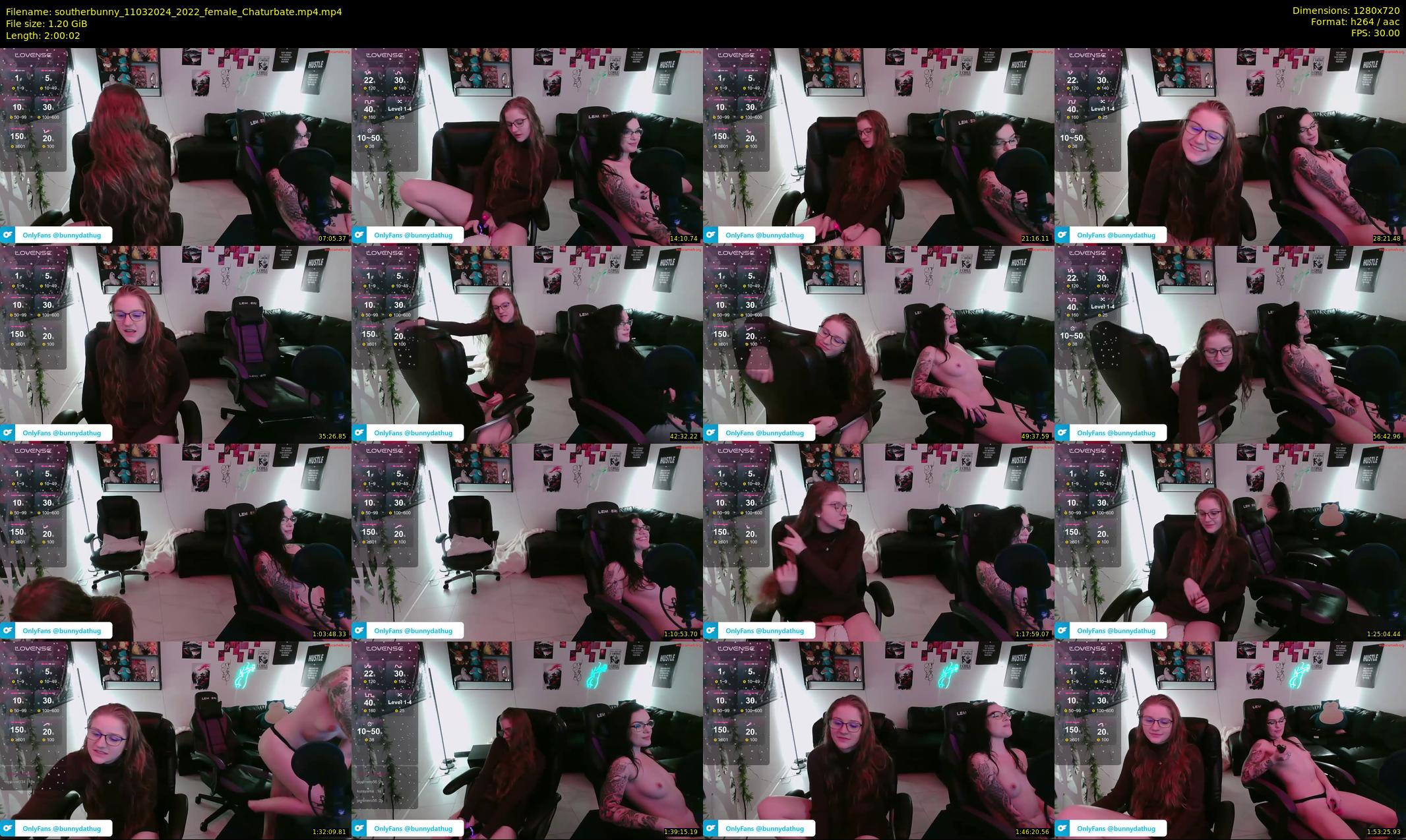southerbunny — 121 minute Chaturbate female cam show recording, 720p, Mar 11, 2024