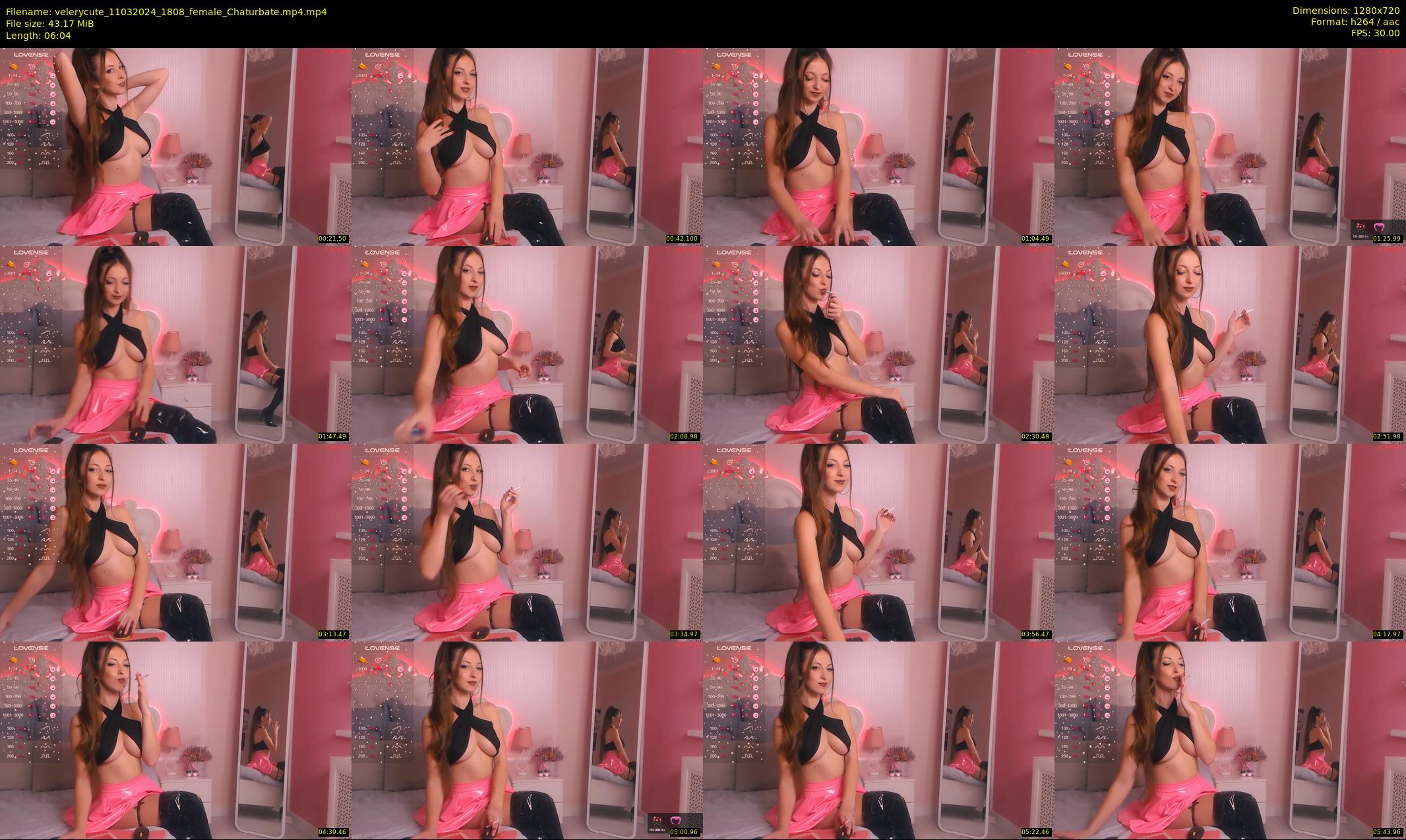 velerycute — 7 minute Chaturbate female cam show recording, 720p, Mar 11, 2024