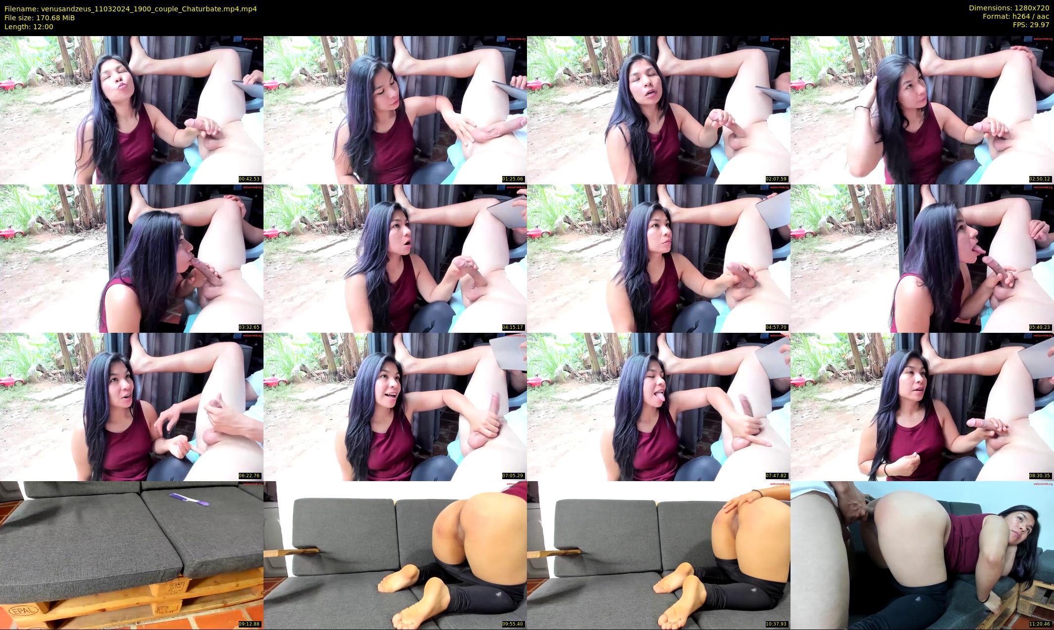 venusandzeus — 12 minute Chaturbate couple cam show recording, 720p, Mar 11, 2024