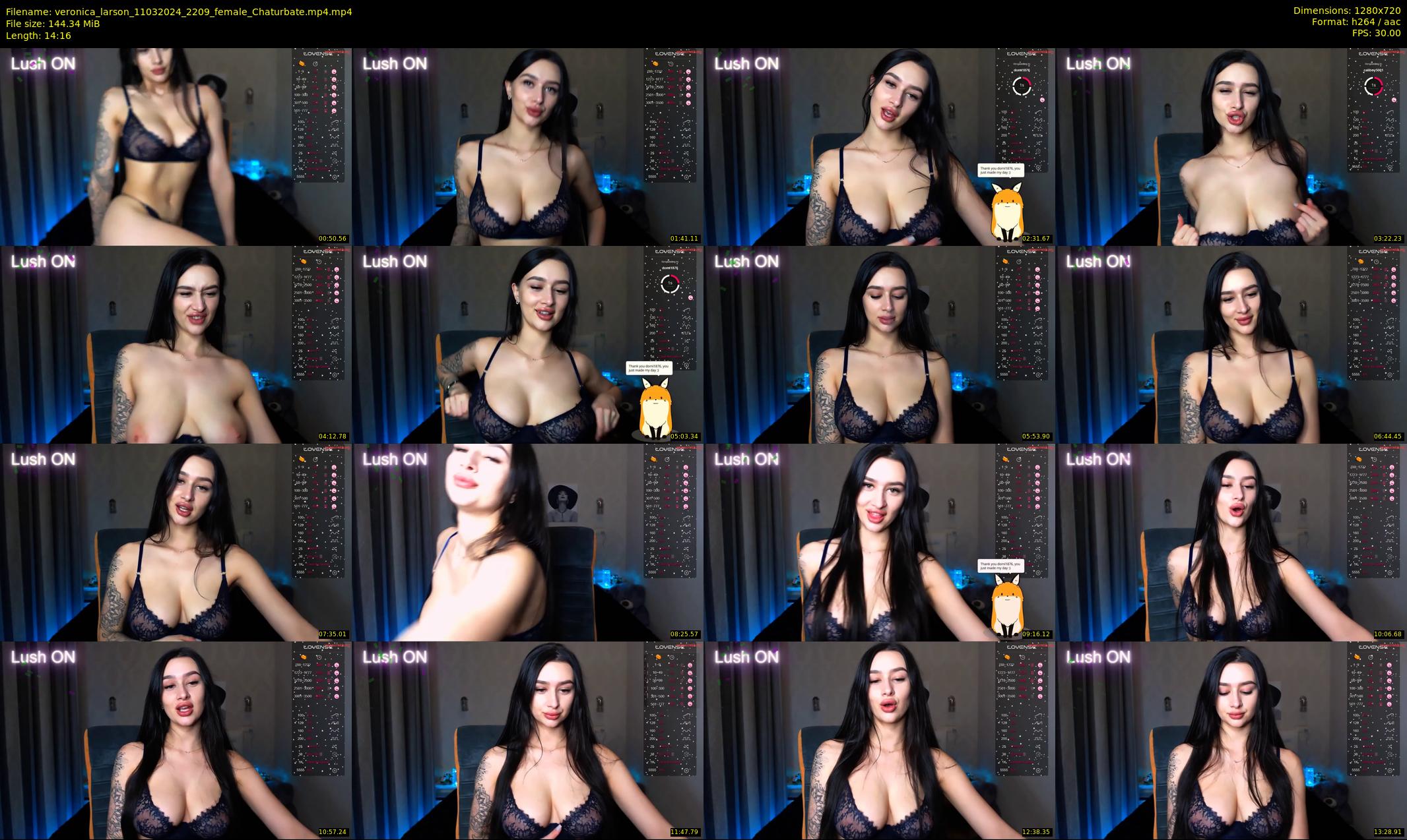veronica_larson — 15 minute Chaturbate female cam show recording, 720p, Mar 11, 2024
