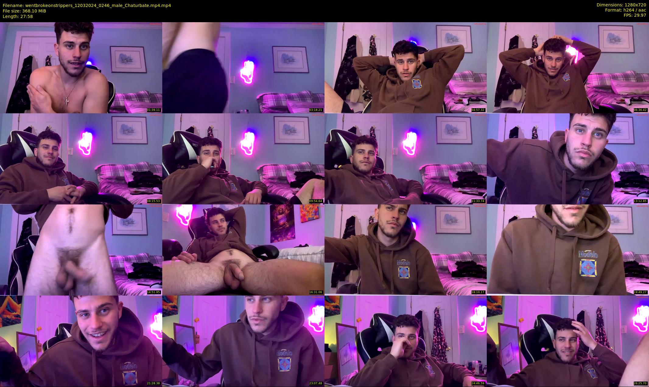 wentbrokeonstrippers — 28 minute Chaturbate male cam show recording, 720p, Mar 12, 2024