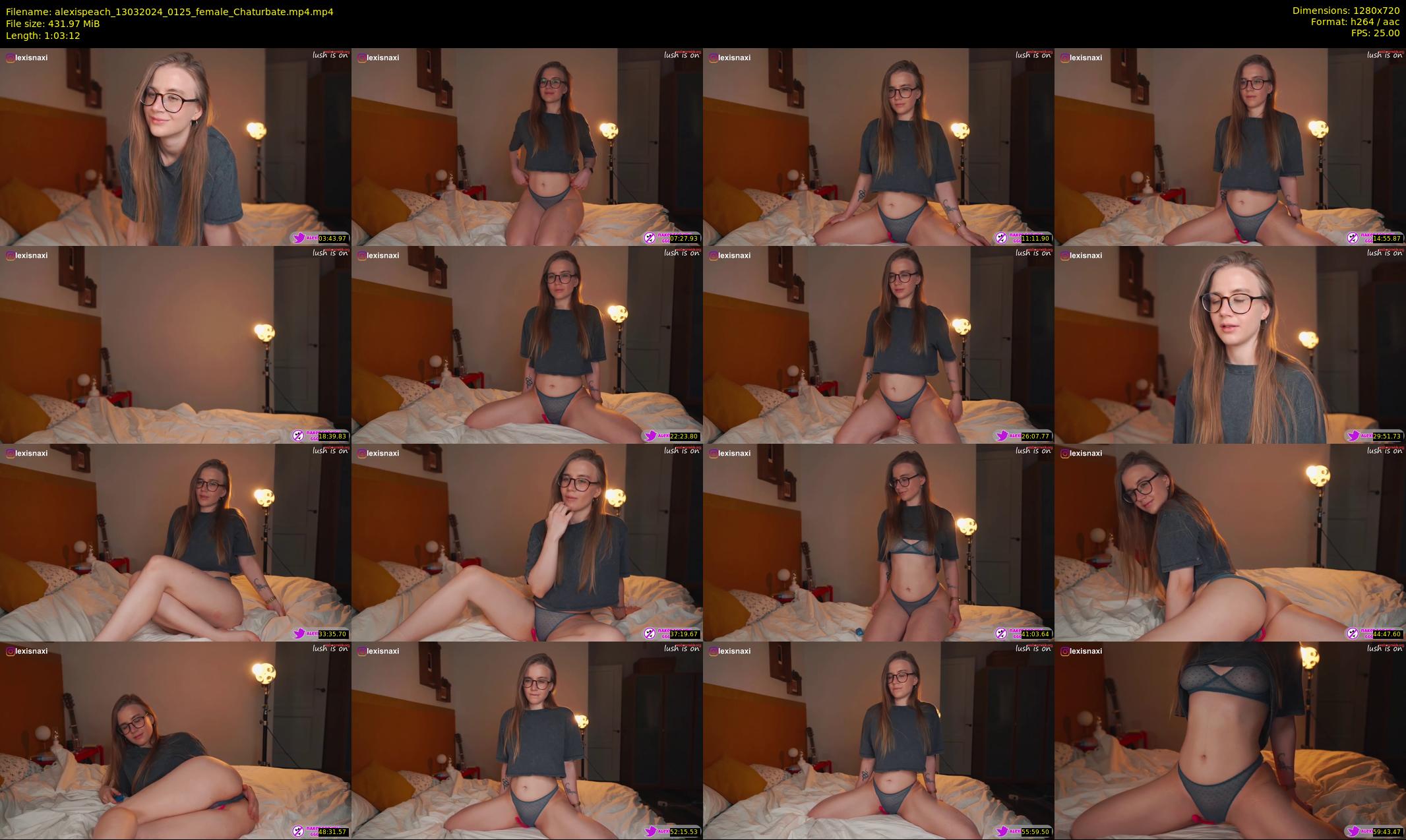 alexispeach — 64 minute Chaturbate female cam show recording, 720p, Mar 13, 2024