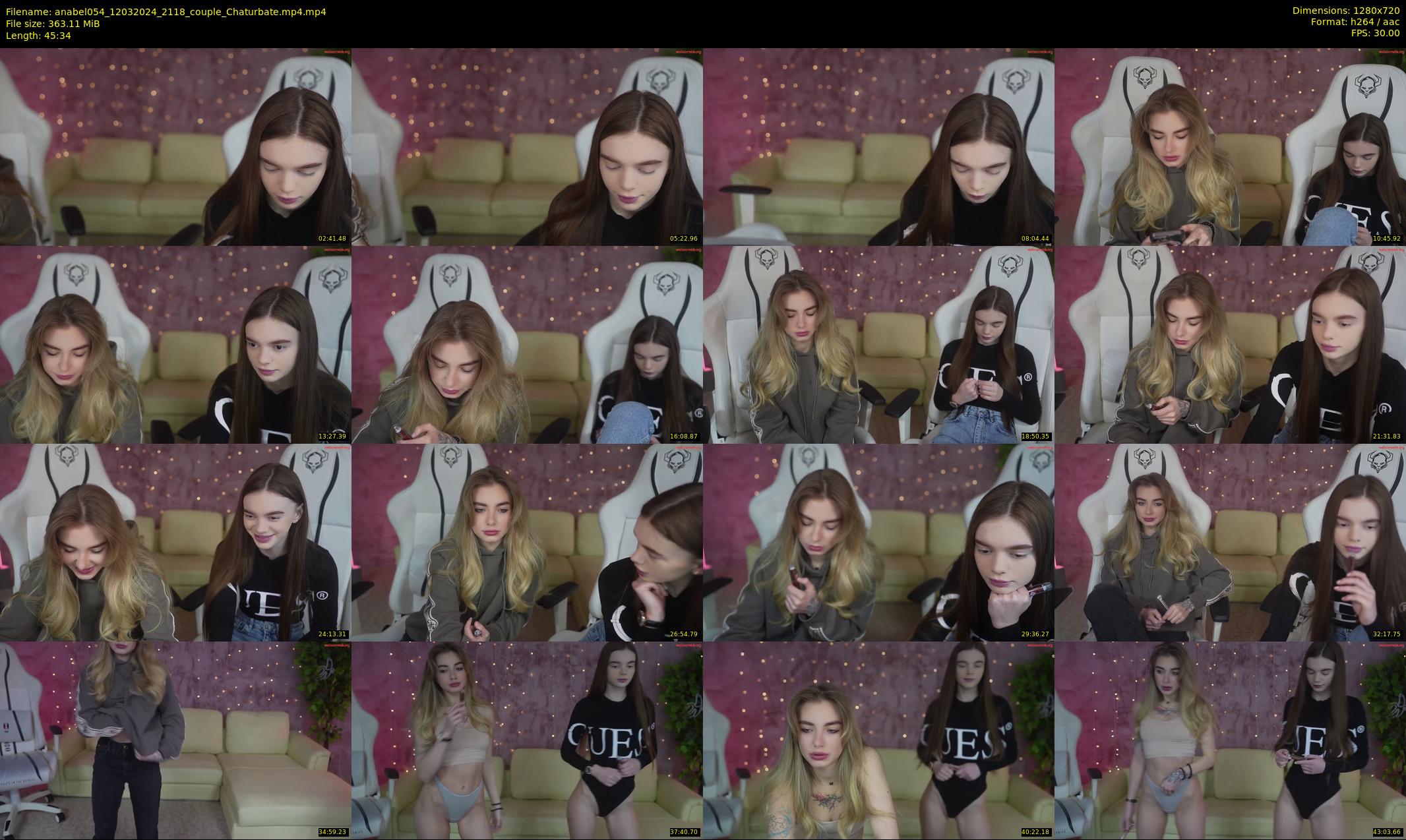 anabel054 — 46 minute Chaturbate female cam show recording, 720p, Mar 12, 2024