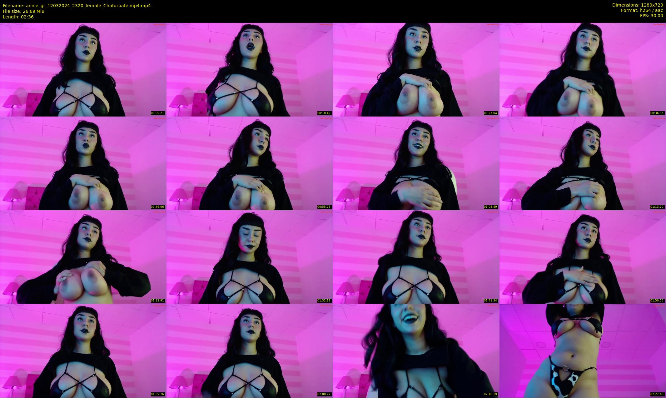 annie_gr — 3 minute Chaturbate female cam show recording, 720p, Mar 12, 2024