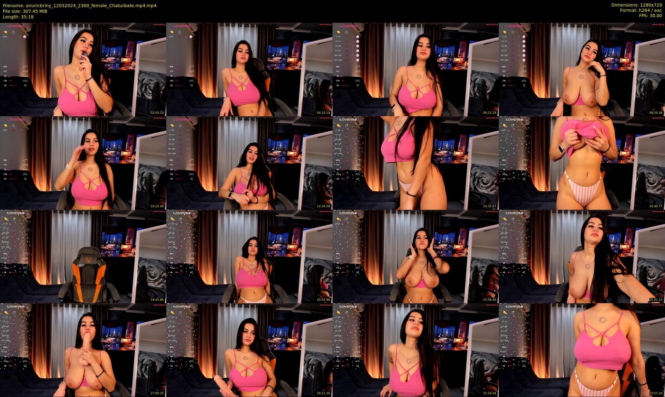 anuricbriny — 36 minute Chaturbate female cam show recording, 720p, Mar 12, 2024