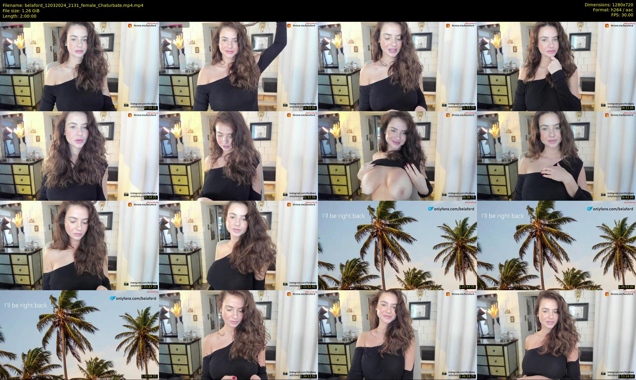 belaford — 120 minute Chaturbate female cam show recording, 720p, Mar 12, 2024