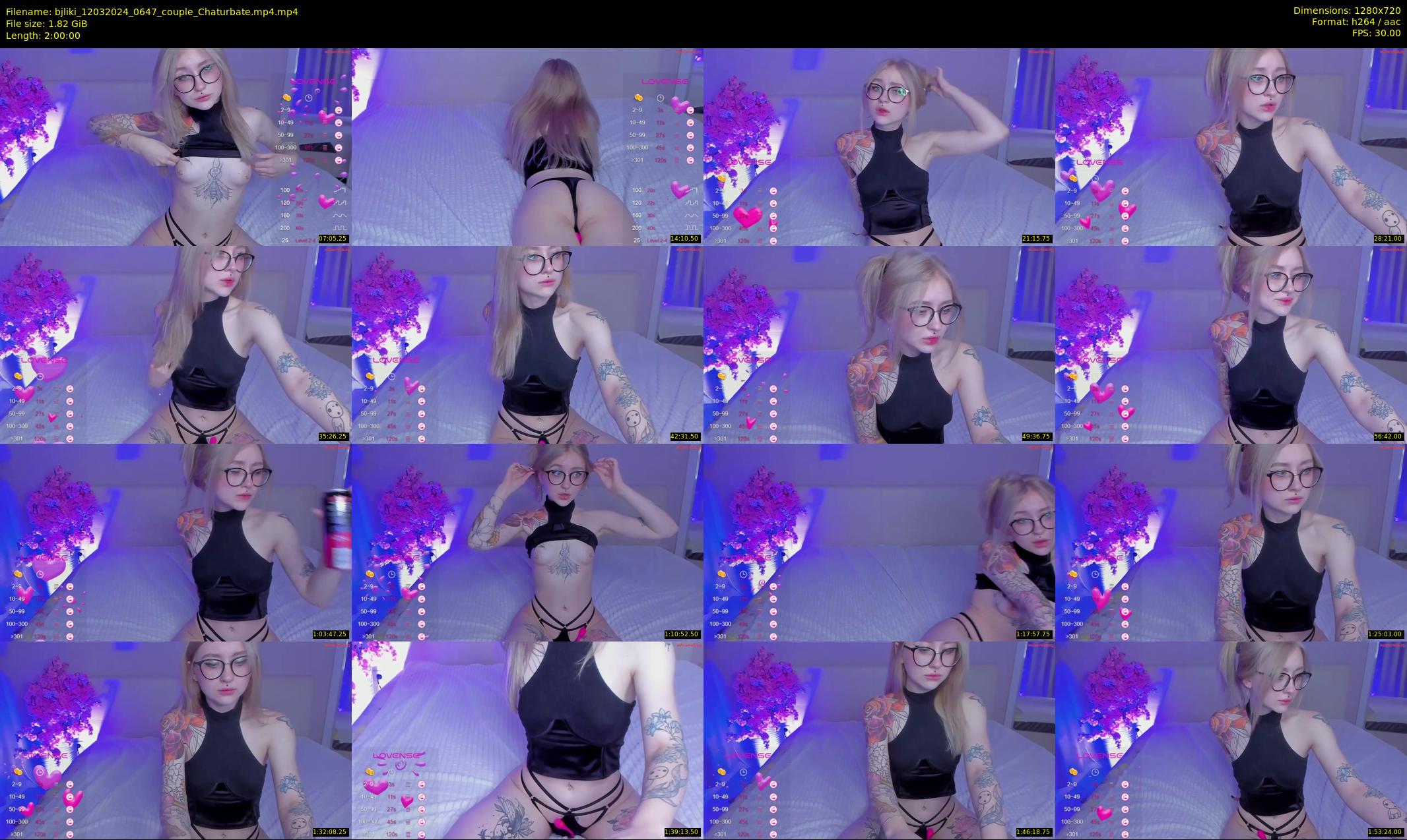 bjliki — 120 minute Chaturbate couple cam show recording, 720p, Mar 12, 2024