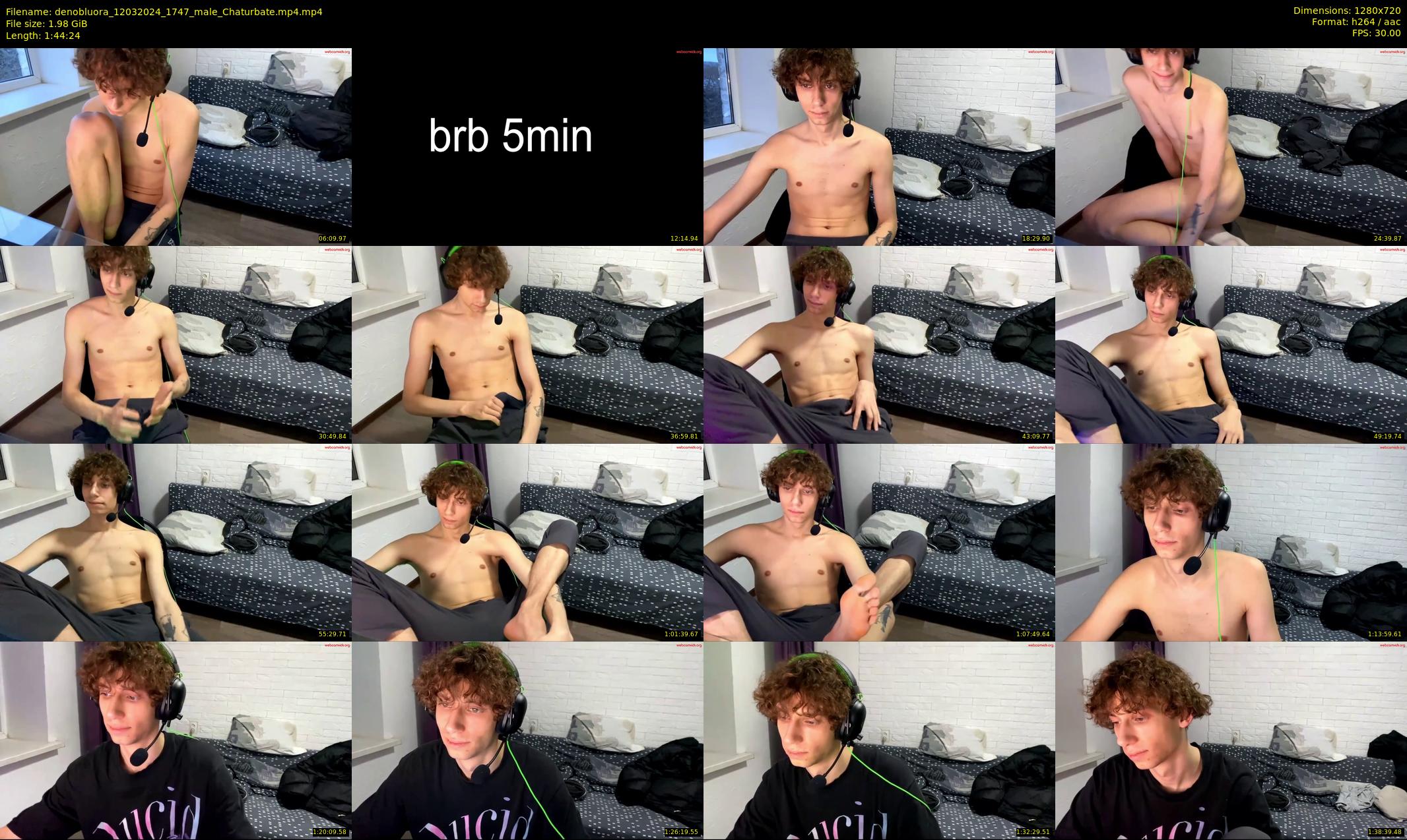 denobluora — 105 minute Chaturbate male cam show recording, 720p, Mar 12, 2024