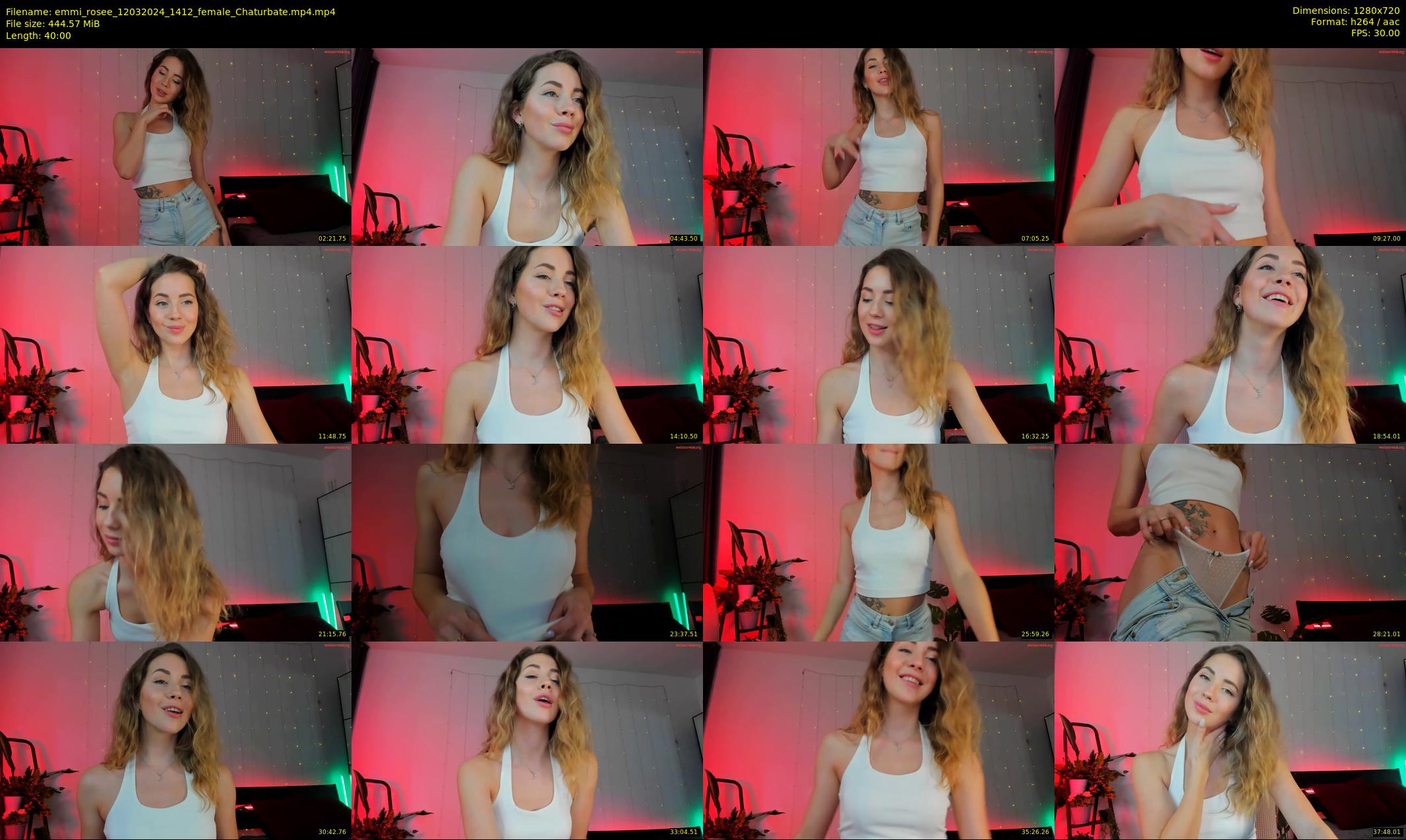 emmi_rosee — 40 minute Chaturbate female cam show recording, 720p, Mar 12, 2024