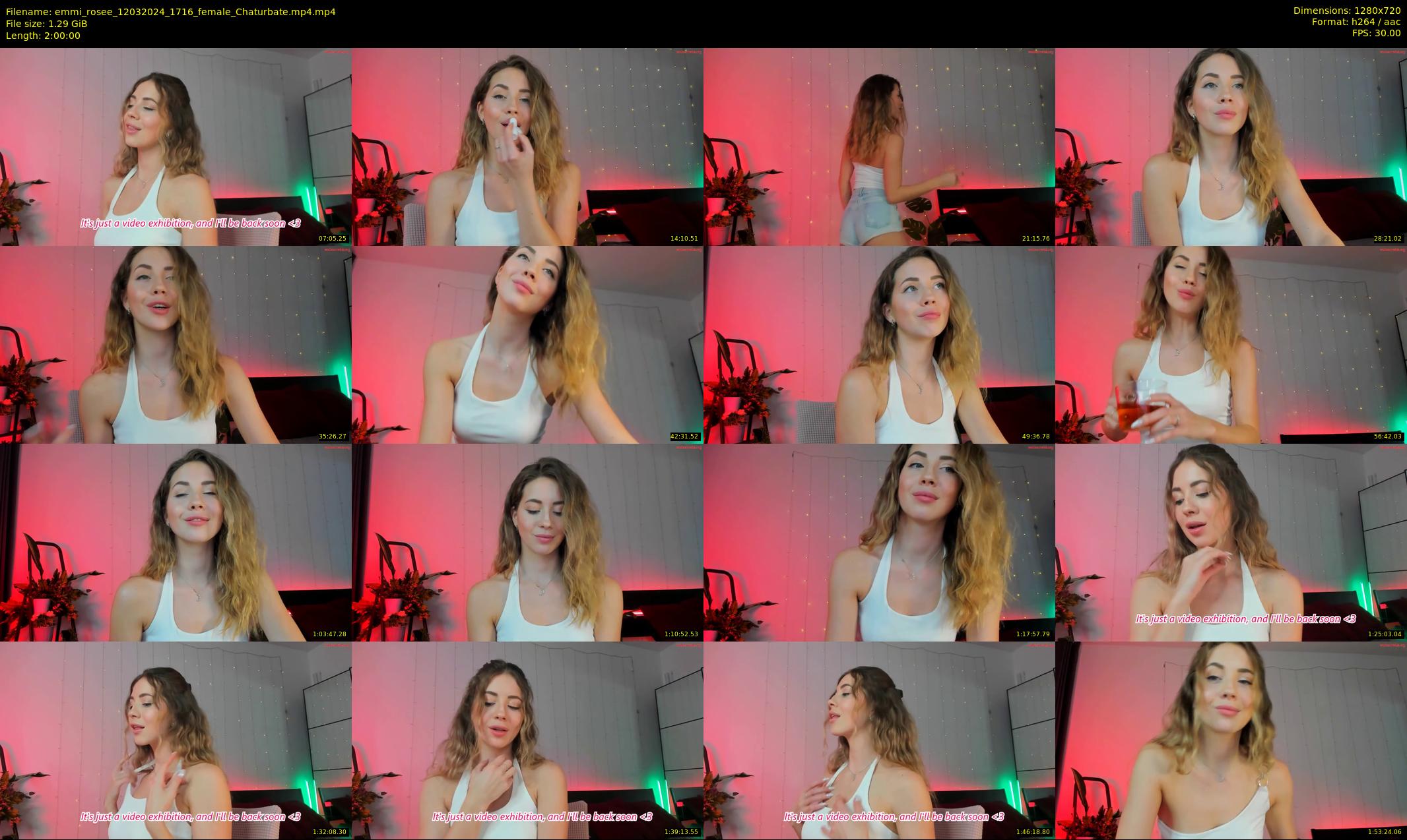 emmi_rosee — 120 minute Chaturbate female cam show recording, 720p, Mar 12, 2024
