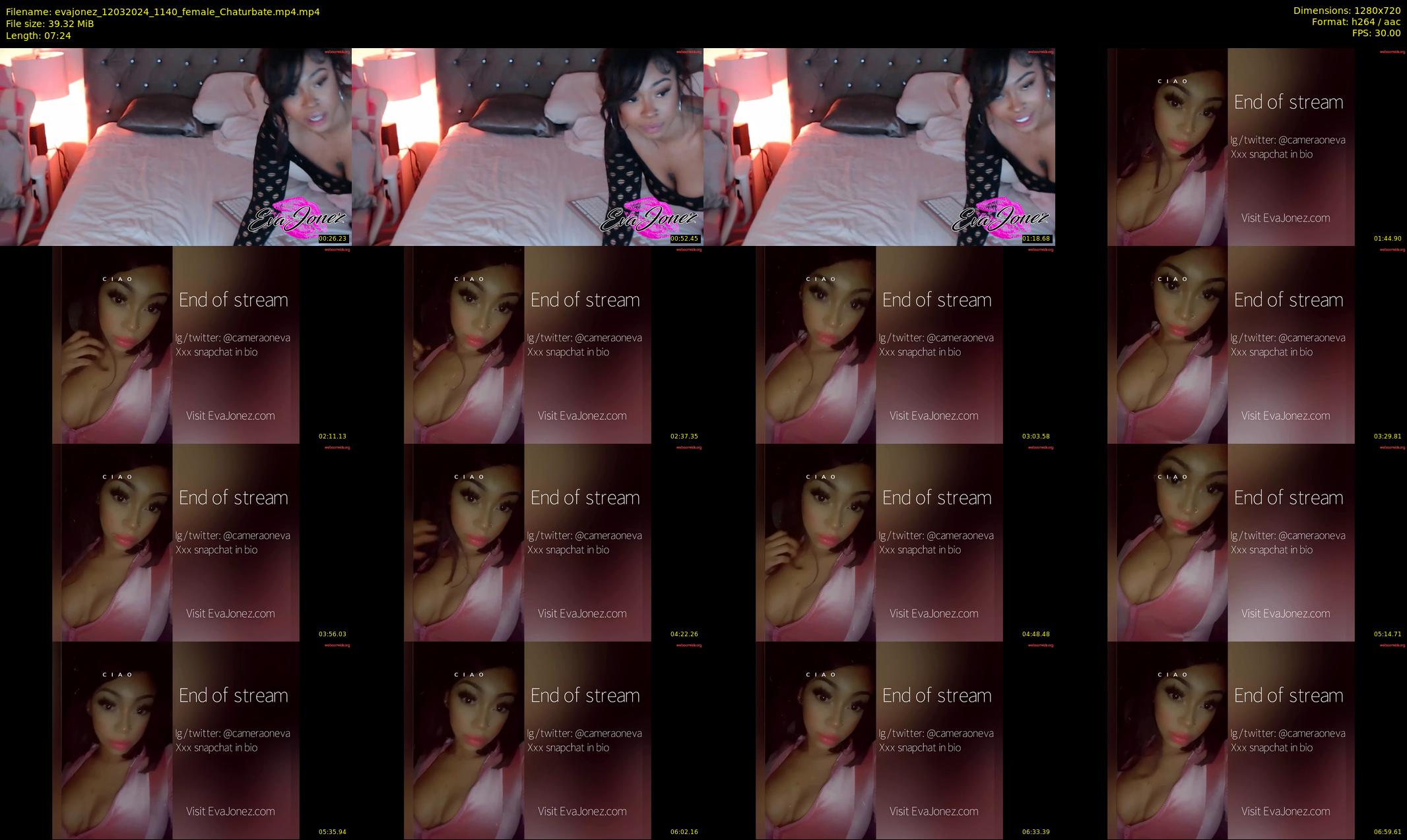 evajonez — 8 minute Chaturbate female cam show recording, 720p, Mar 12, 2024