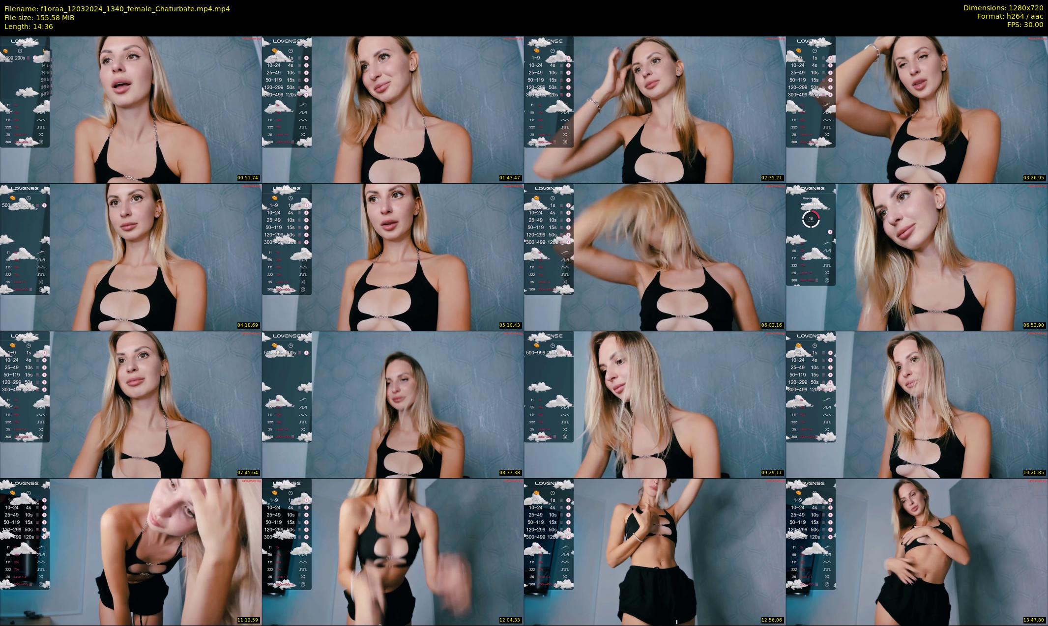 f1oraa — 15 minute Chaturbate female cam show recording, 720p, Mar 12, 2024