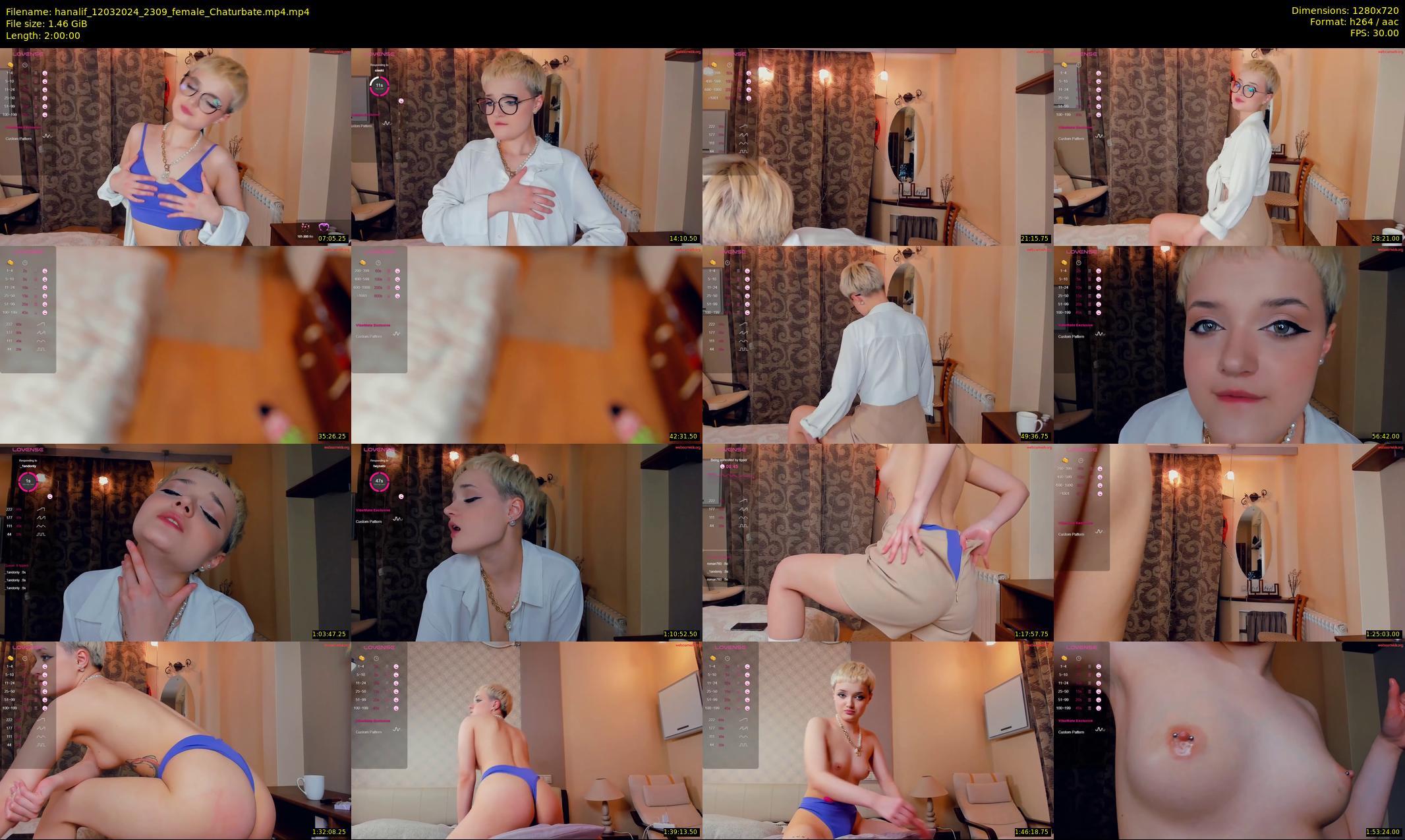 hanalif — 120 minute Chaturbate female cam show recording, 720p, Mar 12, 2024