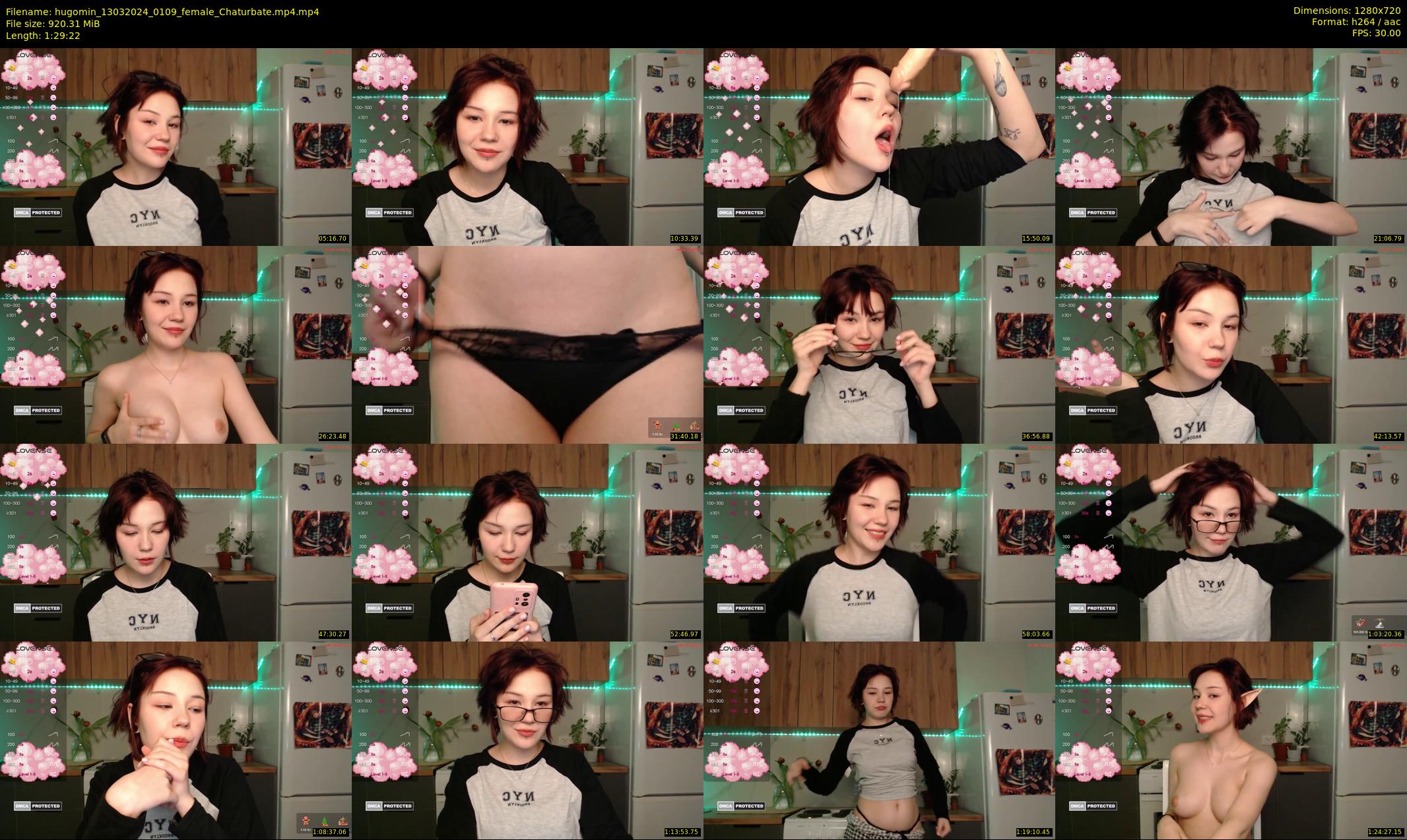 hugomin — 90 minute Chaturbate female cam show recording, 720p, Mar 13, 2024