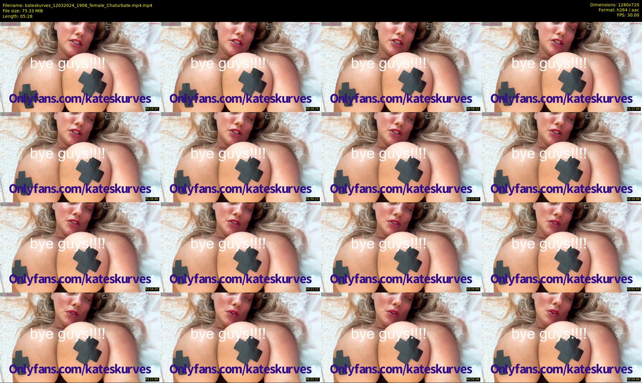 kateskurves — 6 minute Chaturbate female cam show recording, 720p, Mar 12, 2024