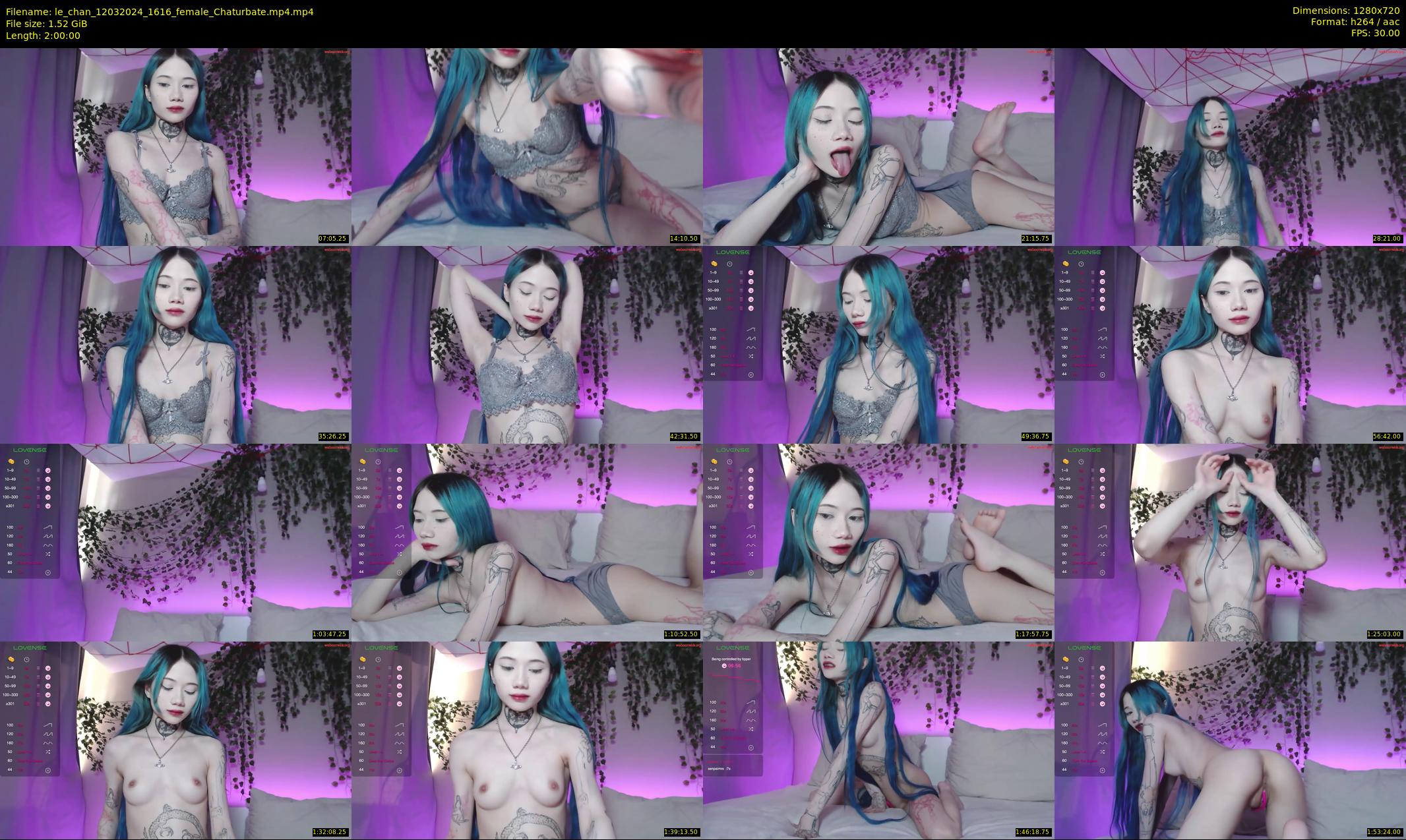 le_chan — 120 minute Chaturbate female cam show recording, 720p, Mar 12, 2024