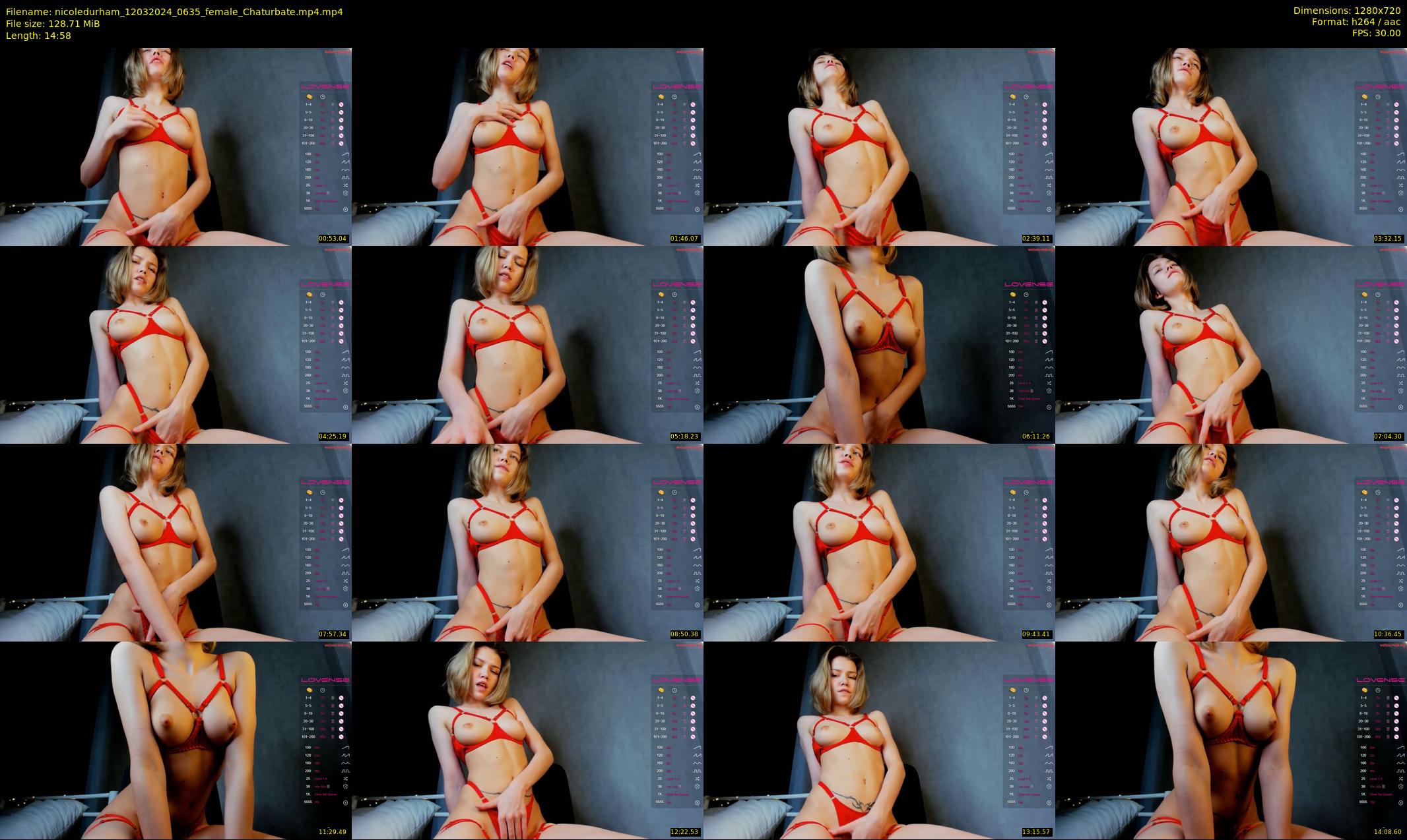 nicoledurham — 15 minute Chaturbate female cam show recording, 720p, Mar 12, 2024