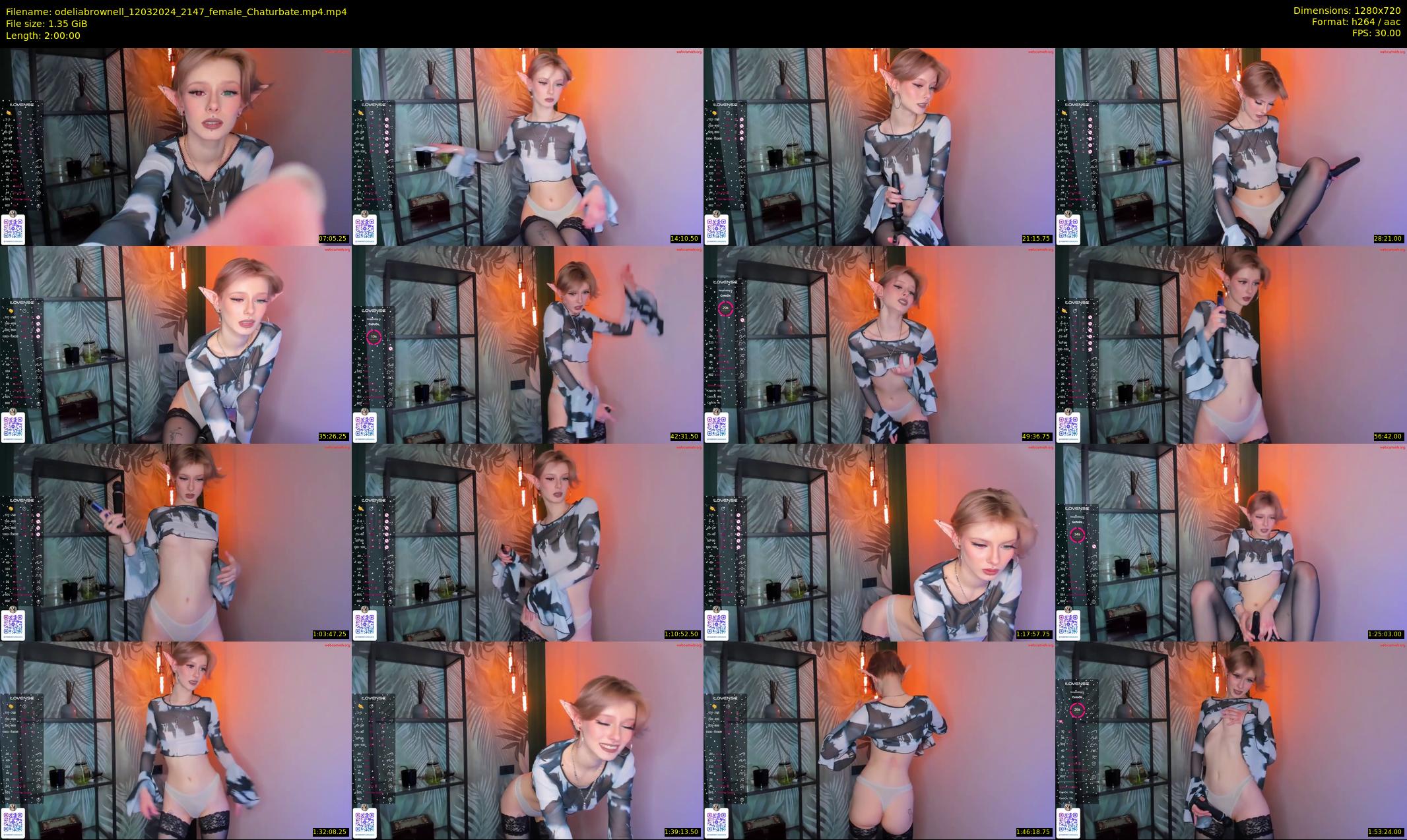 odeliabrownell — 120 minute Chaturbate female cam show recording, 720p, Mar 12, 2024