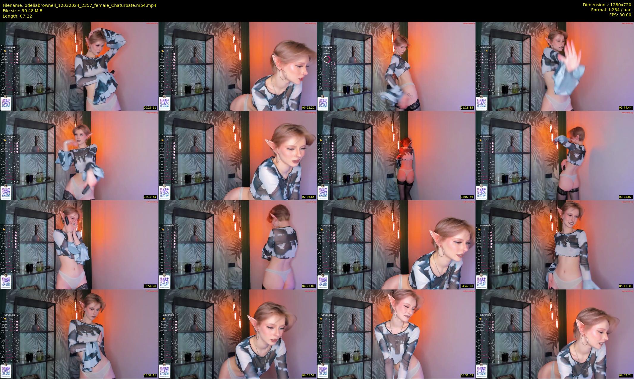 odeliabrownell — 8 minute Chaturbate female cam show recording, 720p, Mar 12, 2024