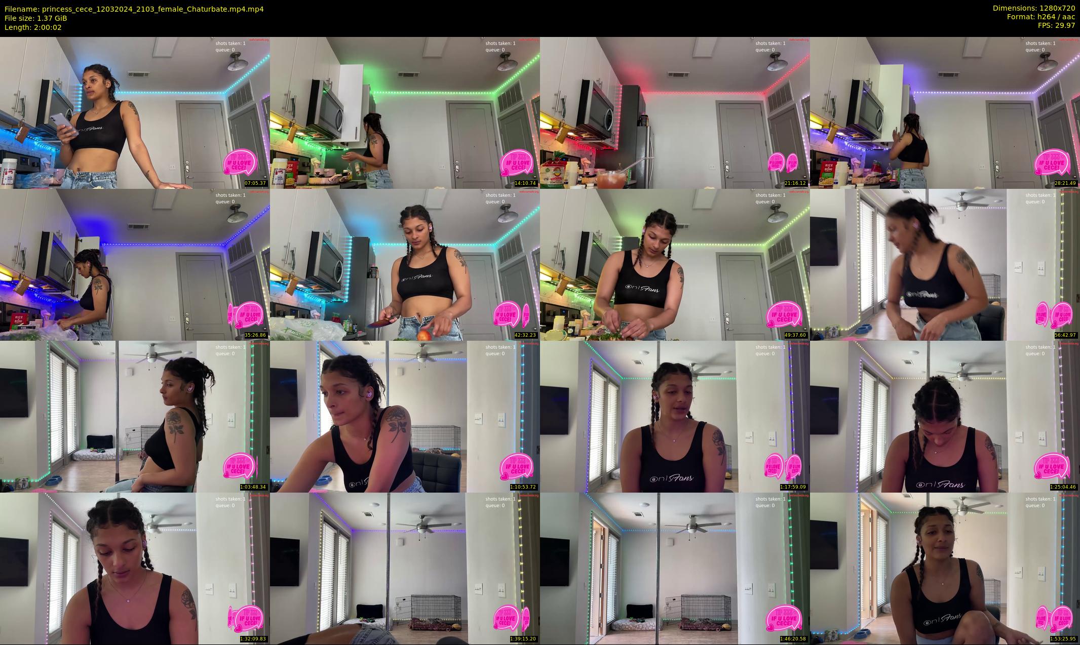 princess_cece — 121 minute Chaturbate female cam show recording, 720p, Mar 12, 2024