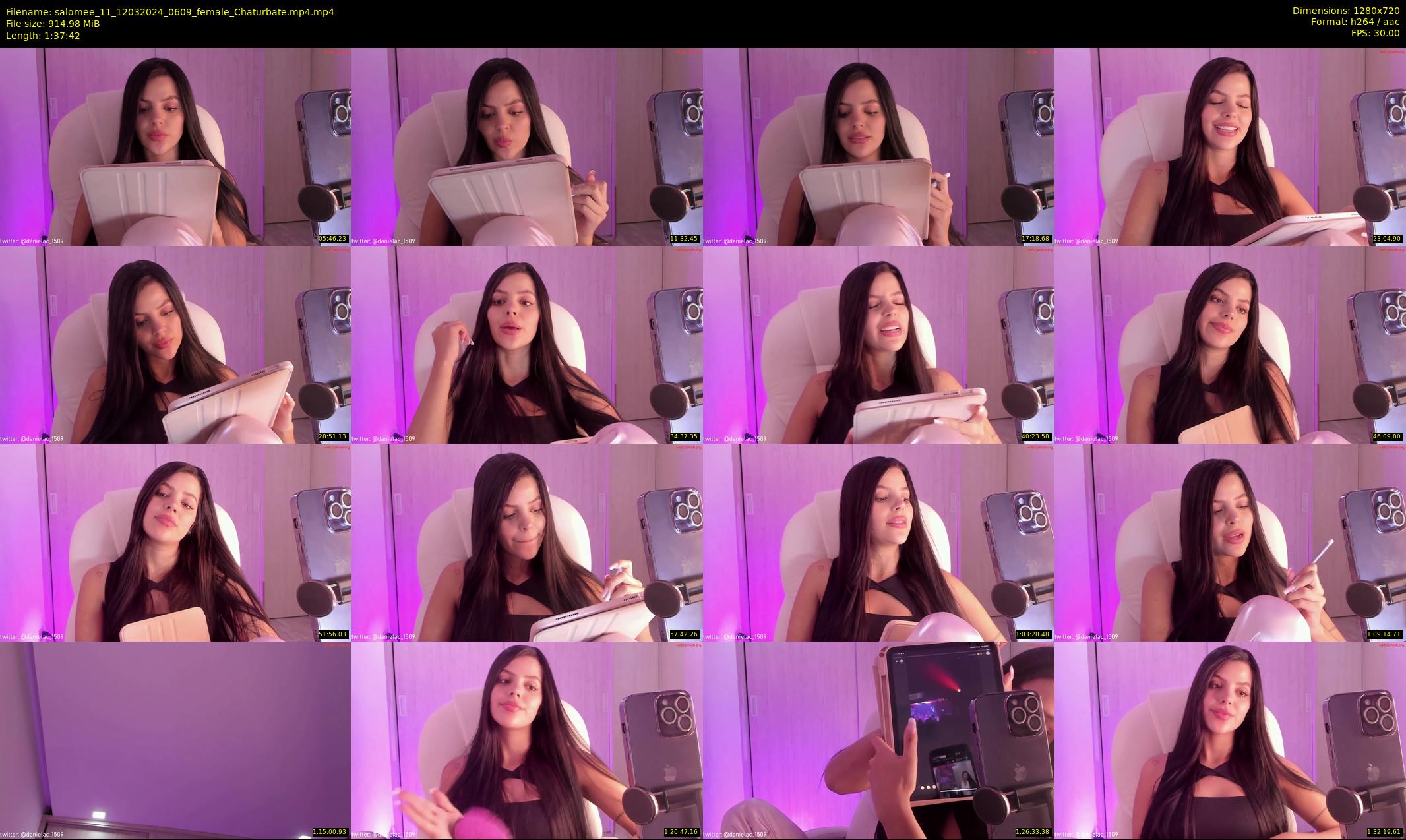salomee_11 — 98 minute Chaturbate female cam show recording, 720p, Mar 12, 2024