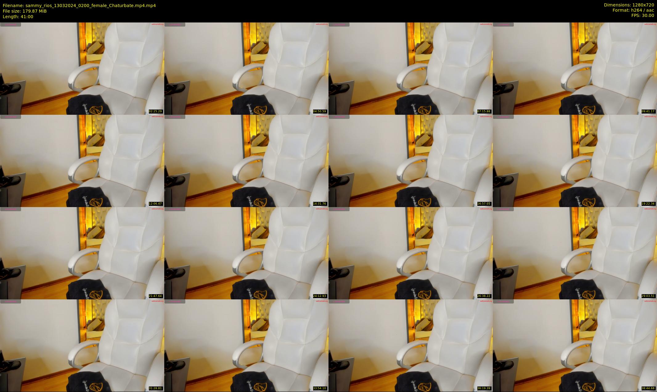 sammy_rios — 41 minute Chaturbate female cam show recording, 720p, Mar 13, 2024