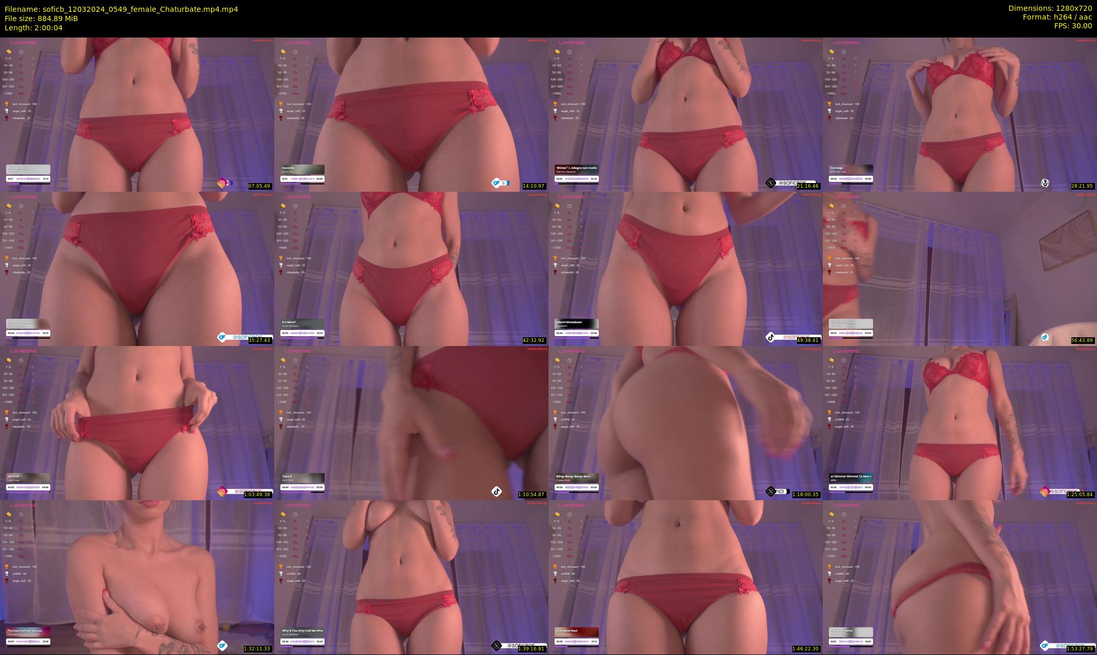 soficb — 121 minute Chaturbate female cam show recording, 720p, Mar 12, 2024