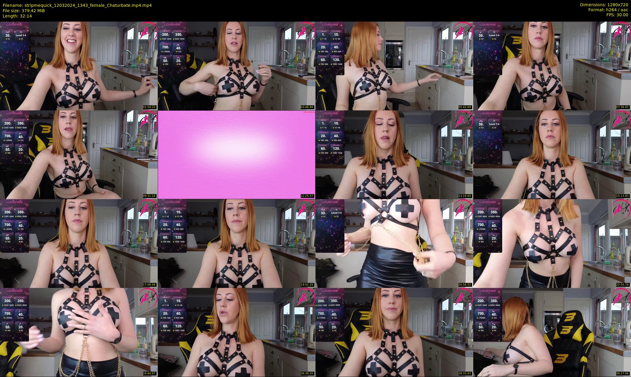 stripmequick — 33 minute Chaturbate female cam show recording, 720p, Mar 12, 2024