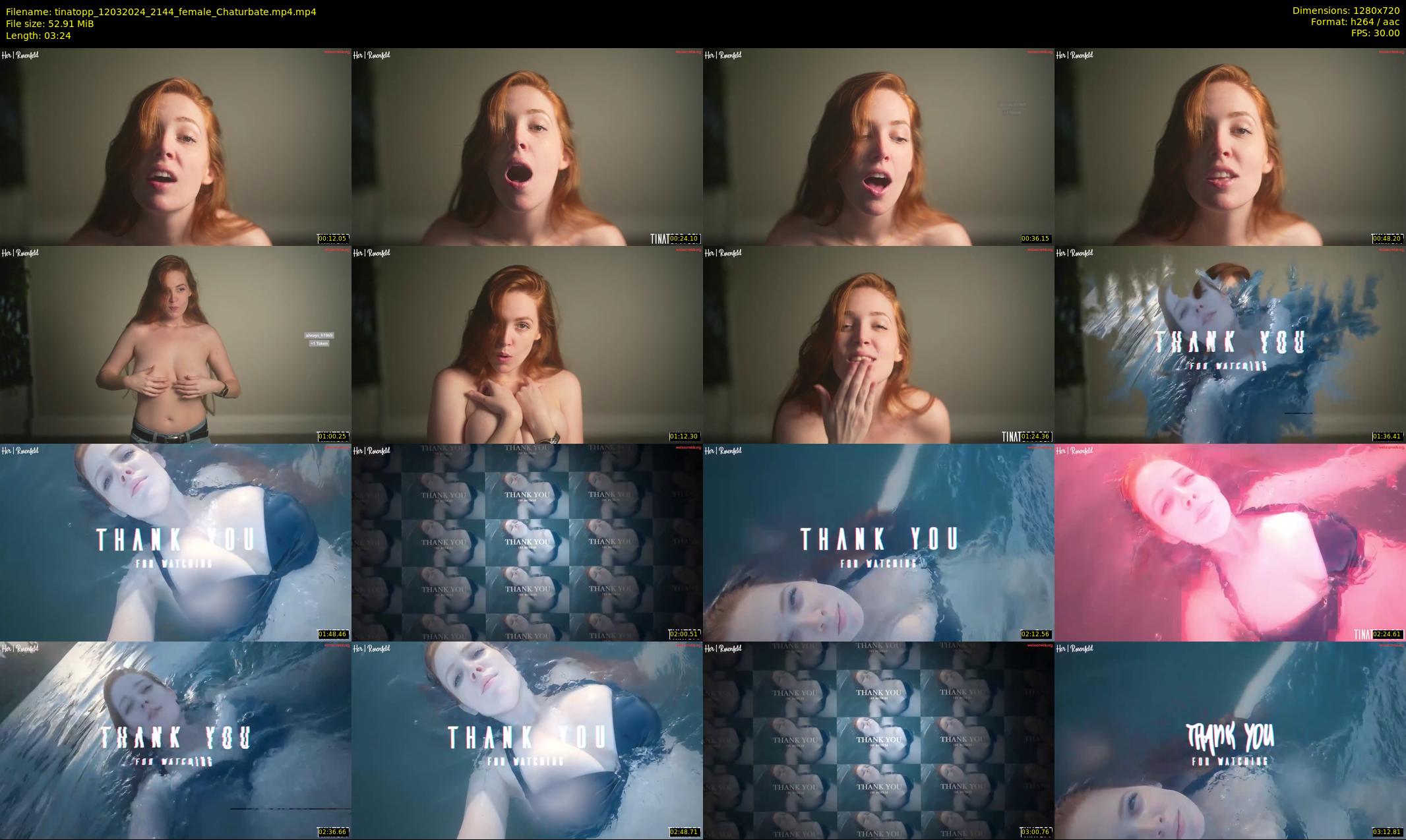 tinatopp — 4 minute Chaturbate female cam show recording, 720p, Mar 12, 2024