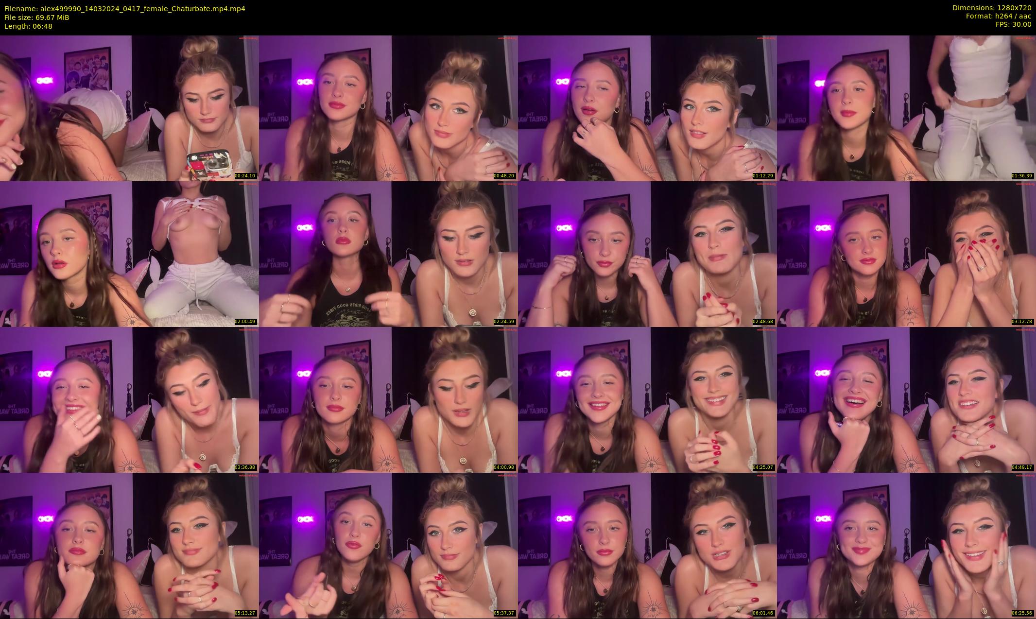 alex499990 — 7 minute Chaturbate female cam show recording, 720p, Mar 14, 2024