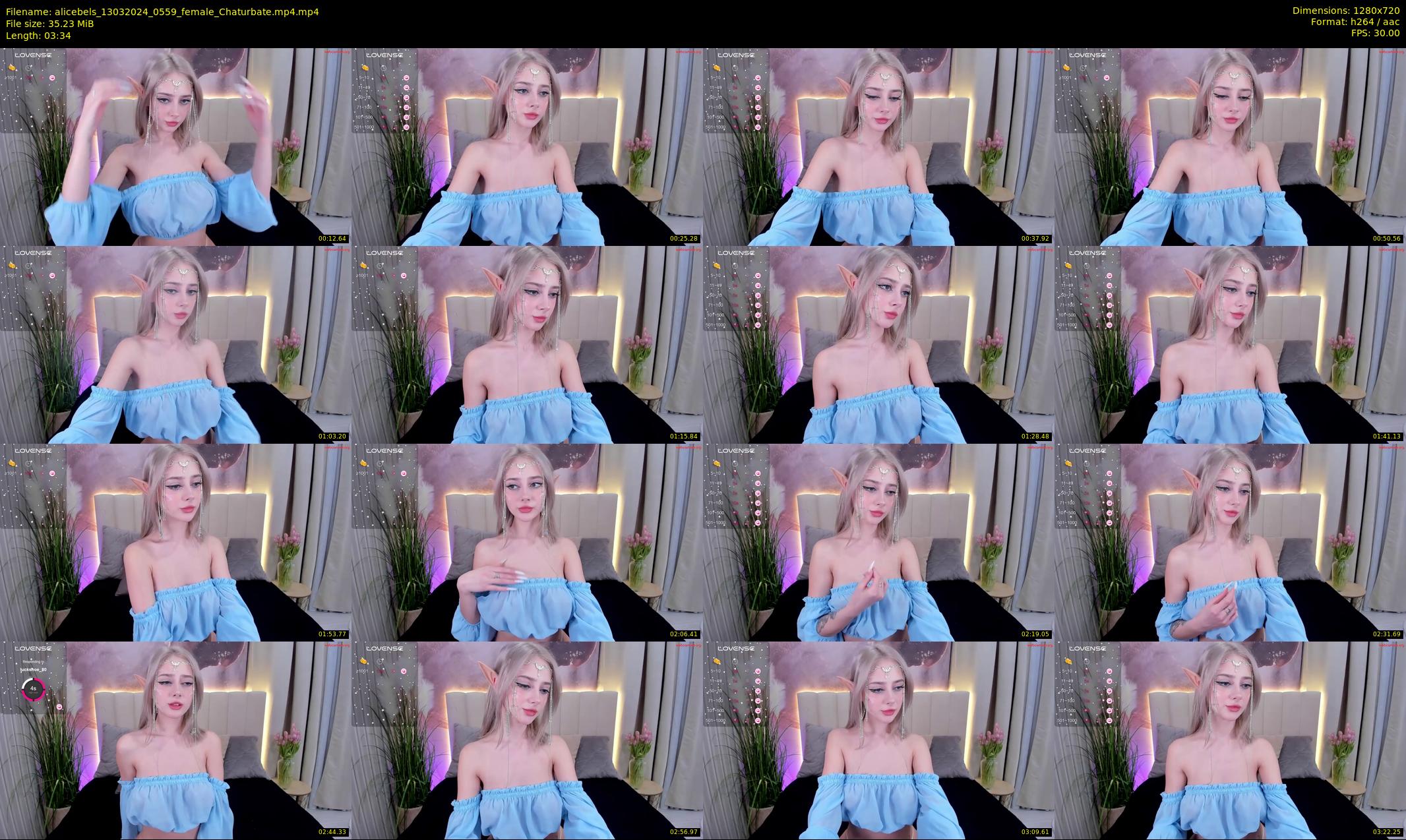 alicebels — 4 minute Chaturbate female cam show recording, 720p, Mar 13, 2024
