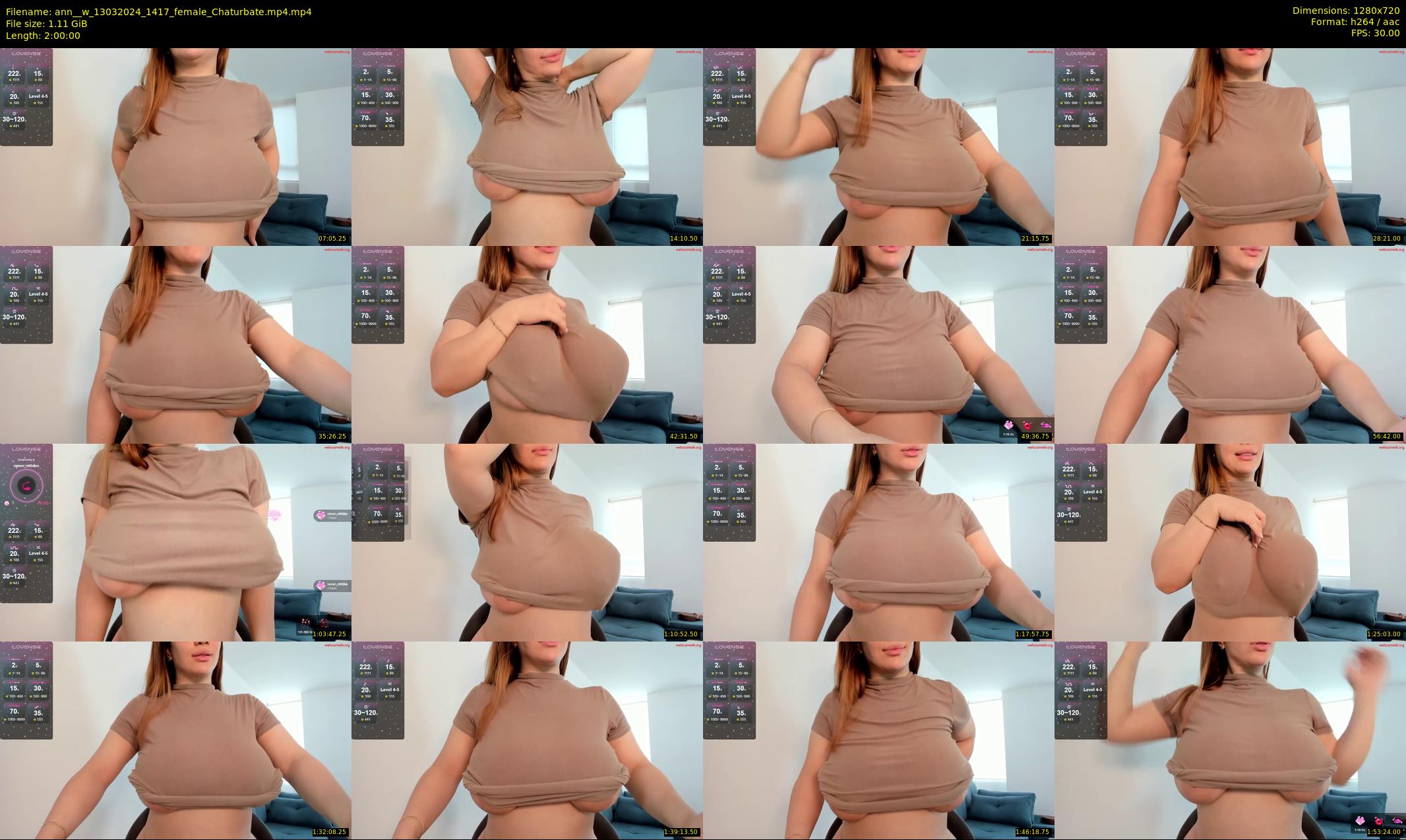 ann__w — 120 minute Chaturbate female cam show recording, 720p, Mar 13, 2024