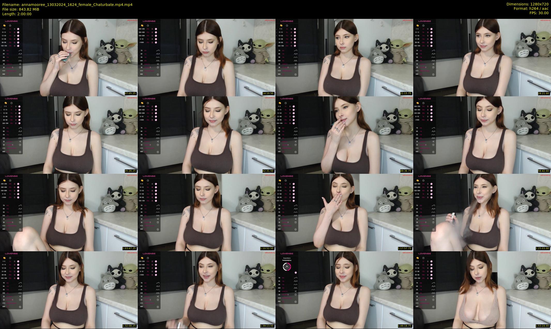 annamooree — 120 minute Chaturbate female cam show recording, 720p, Mar 13, 2024