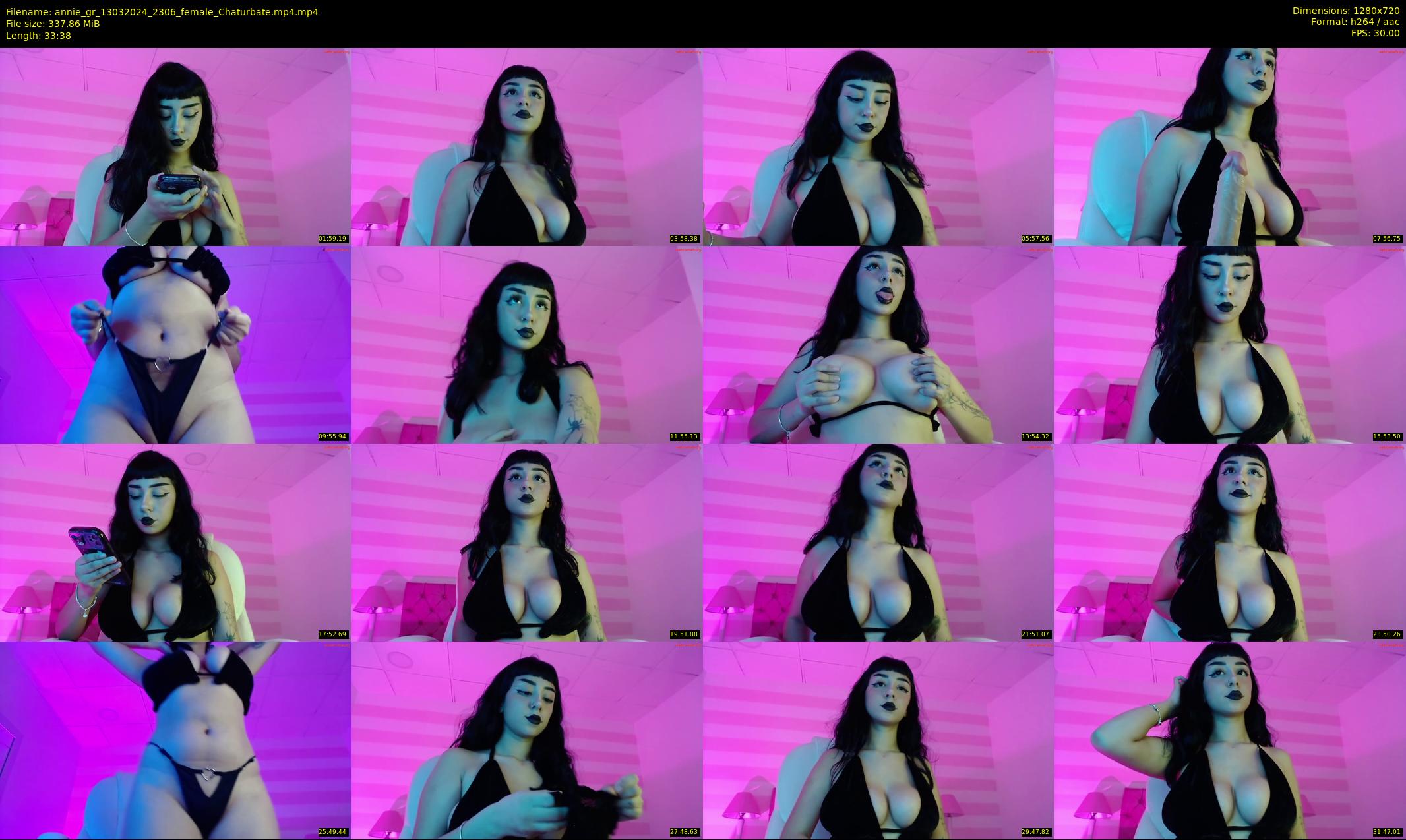 annie_gr — 34 minute Chaturbate female cam show recording, 720p, Mar 13, 2024