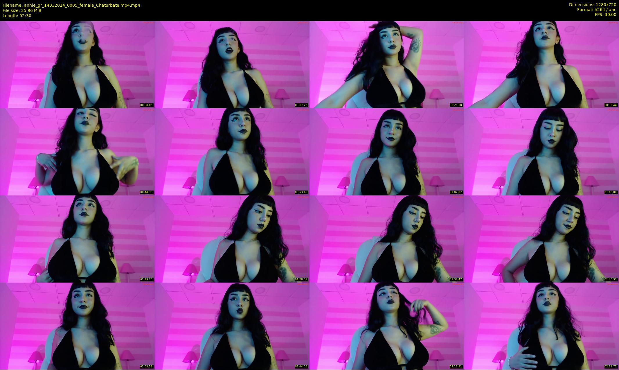 annie_gr — 3 minute Chaturbate female cam show recording, 720p, Mar 14, 2024