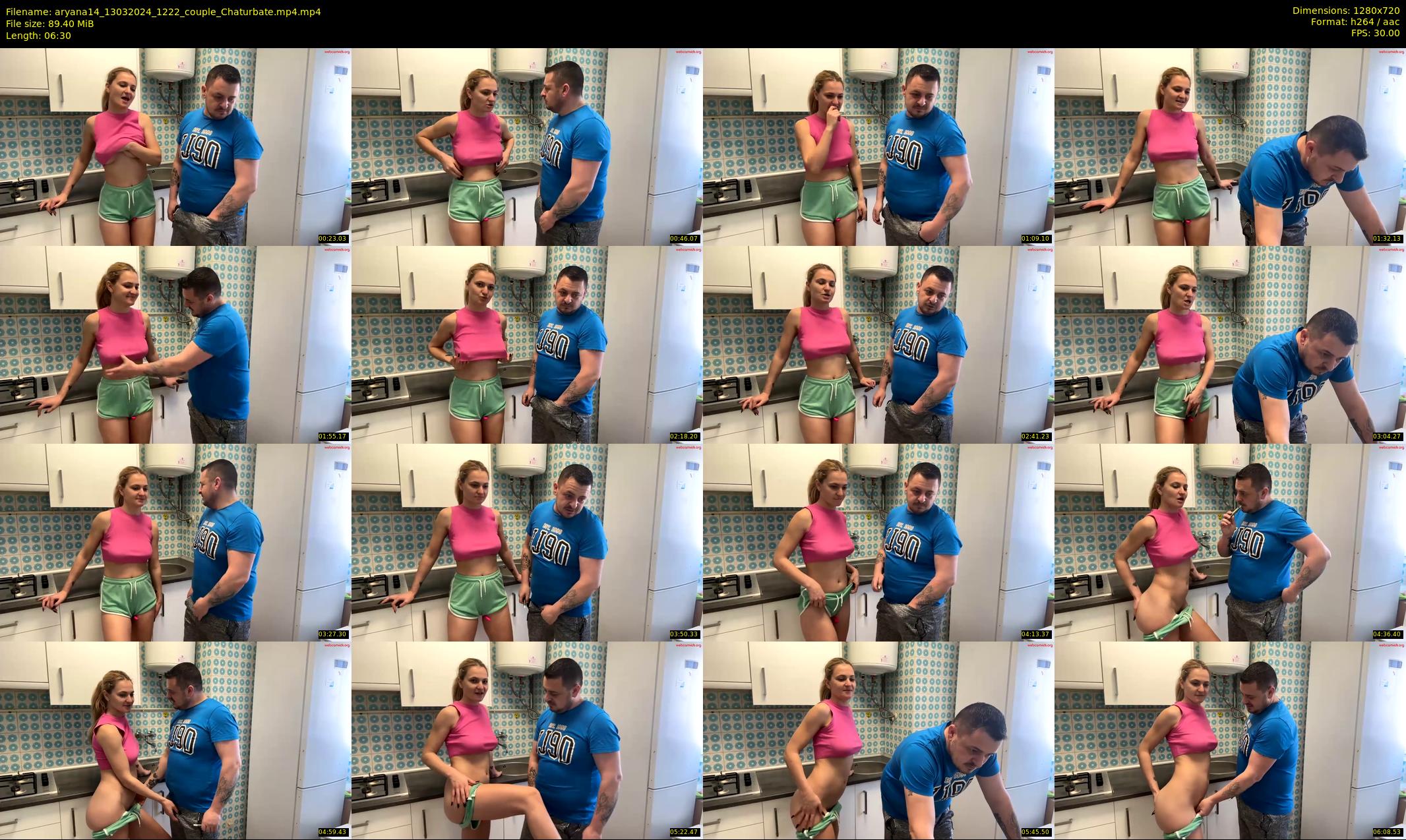 aryana14 — 7 minute Chaturbate couple cam show recording, 720p, Mar 13, 2024