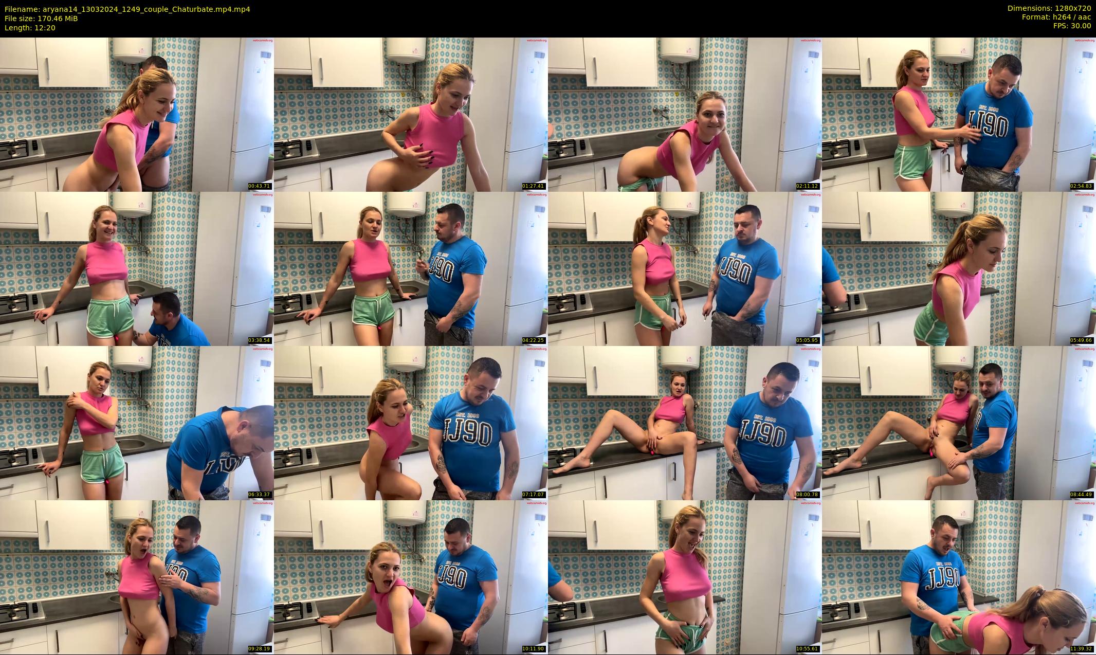 aryana14 — 13 minute Chaturbate couple cam show recording, 720p, Mar 13, 2024