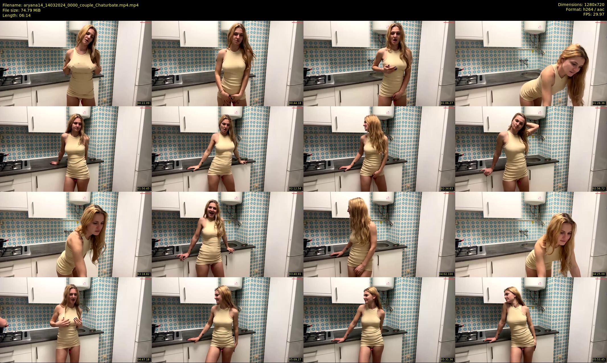 aryana14 — 7 minute Chaturbate couple cam show recording, 720p, Mar 14, 2024