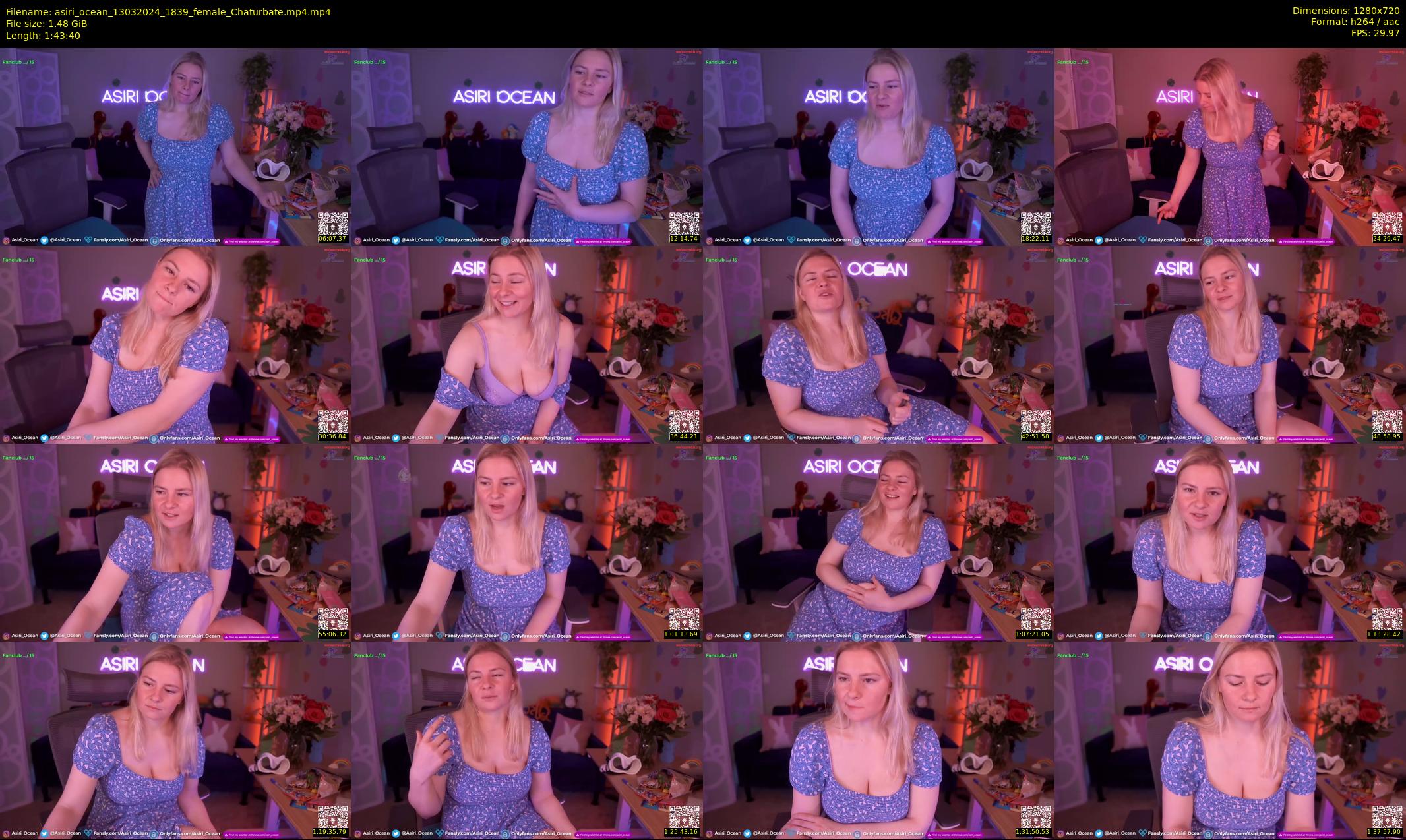 asiri_ocean — 104 minute Chaturbate female cam show recording, 720p, Mar 13, 2024