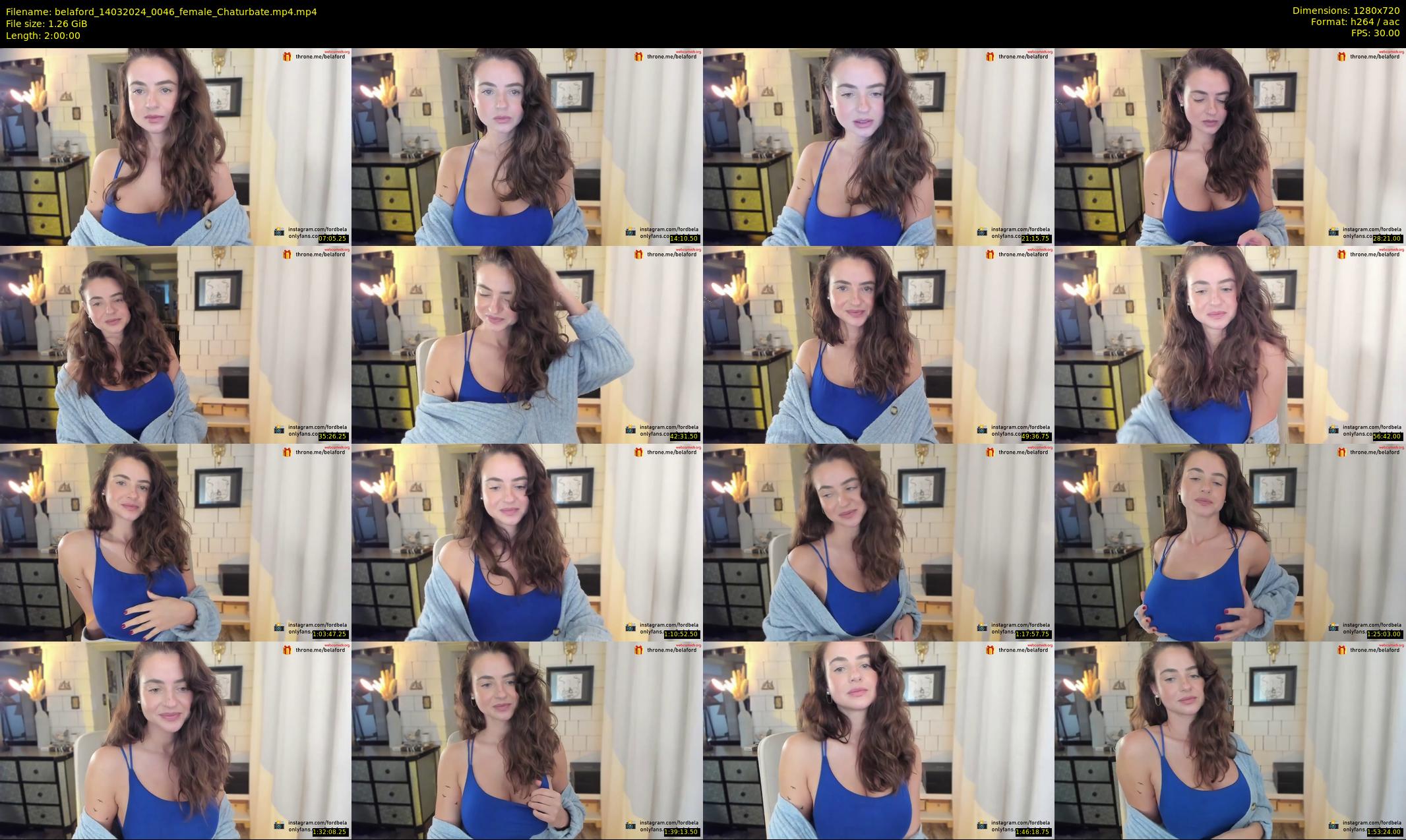 belaford — 120 minute Chaturbate female cam show recording, 720p, Mar 14, 2024