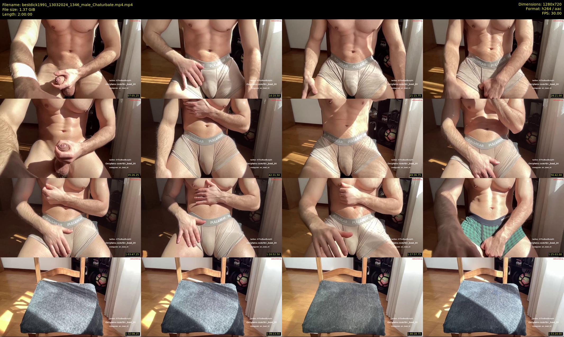 bestdick1991 — 120 minute Chaturbate male cam show recording, 720p, Mar 13, 2024