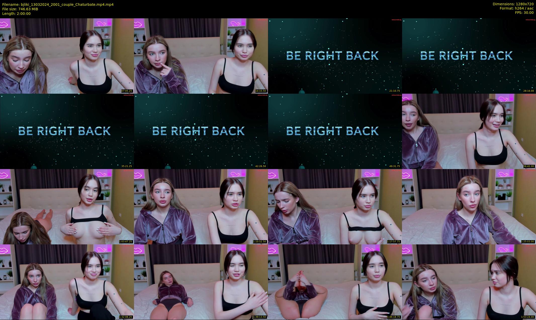 bjliki — 120 minute Chaturbate couple cam show recording, 720p, Mar 13, 2024