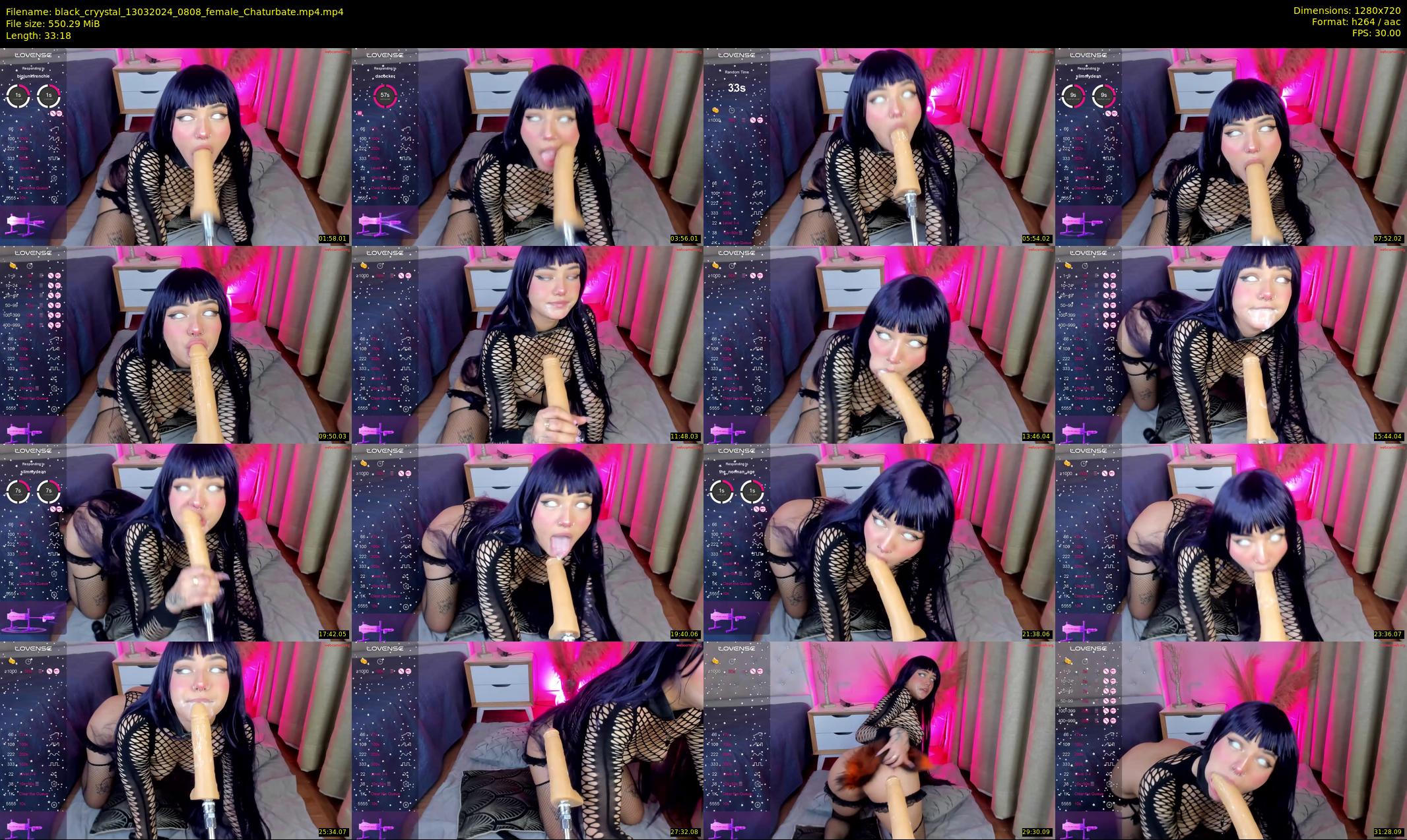 black_cryystal — 34 minute Chaturbate female cam show recording, 720p, Mar 13, 2024