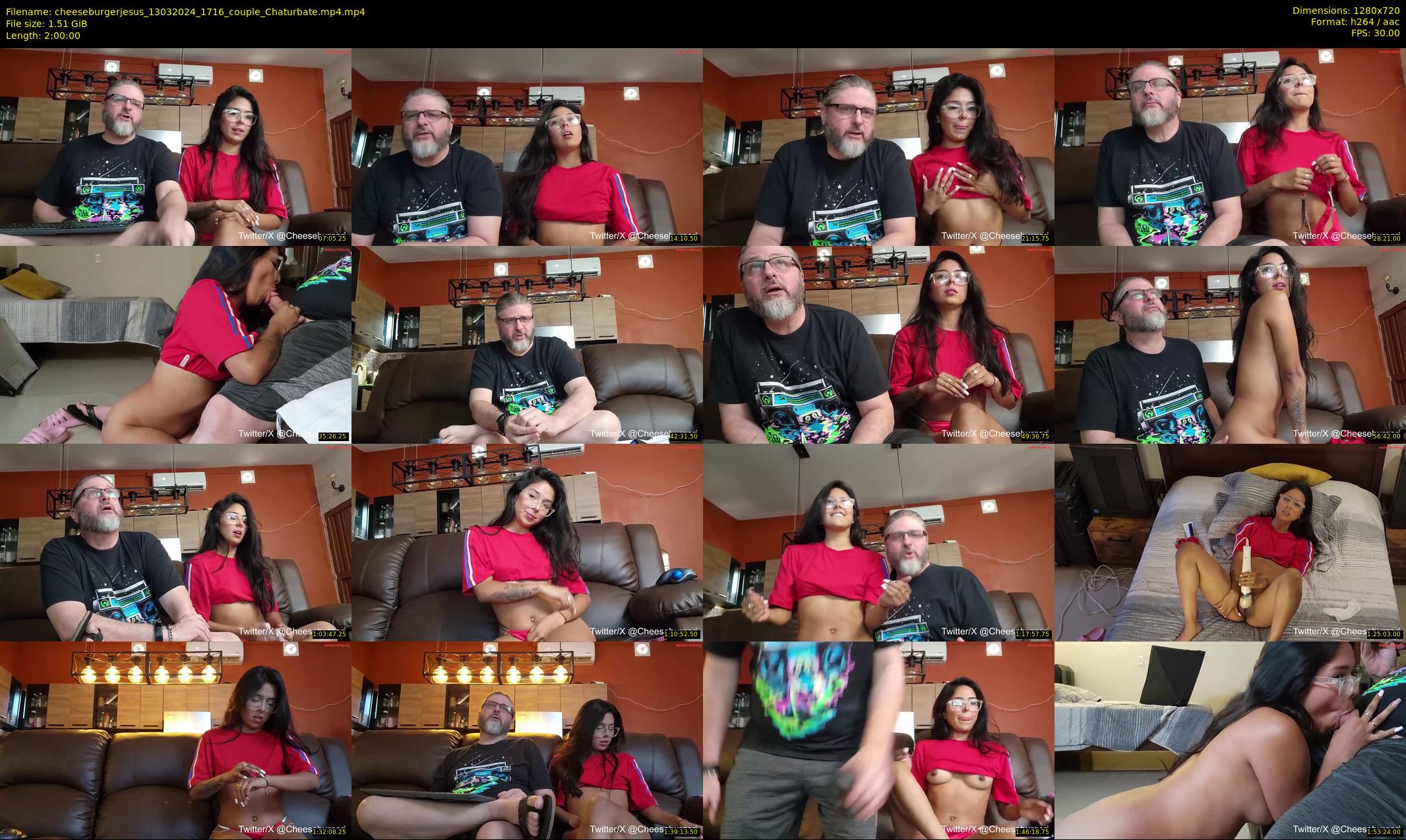 cheeseburgerjesus — 120 minute Chaturbate couple cam show recording, 720p, Mar 13, 2024