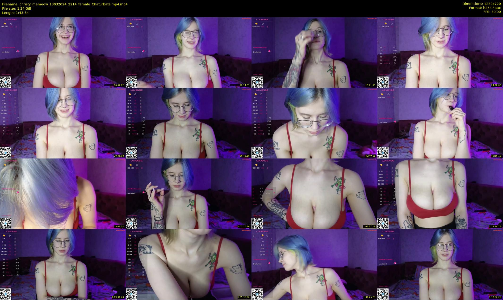 christy_memeow — 104 minute Chaturbate female cam show recording, 720p, Mar 13, 2024