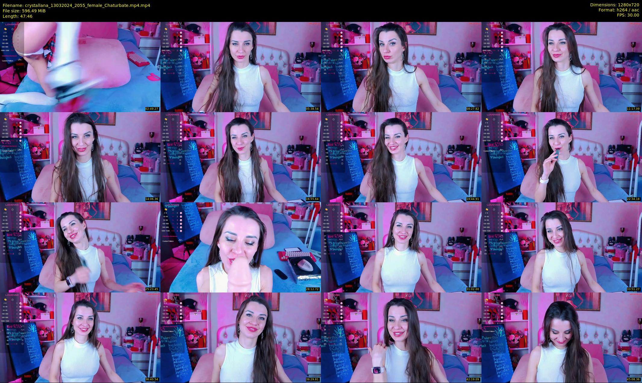 crystallana — 48 minute Chaturbate female cam show recording, 720p, Mar 13, 2024