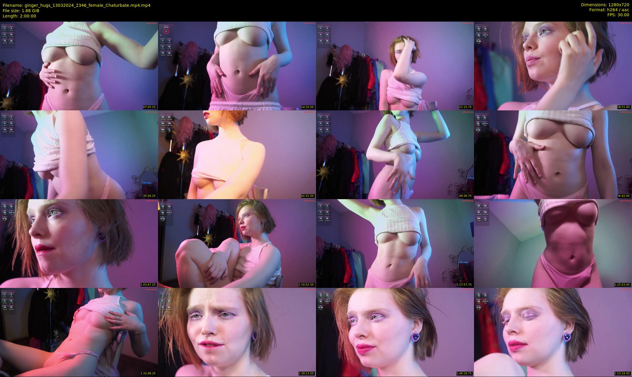 ginger_hugs — 120 minute Chaturbate female cam show recording, 720p, Mar 13, 2024
