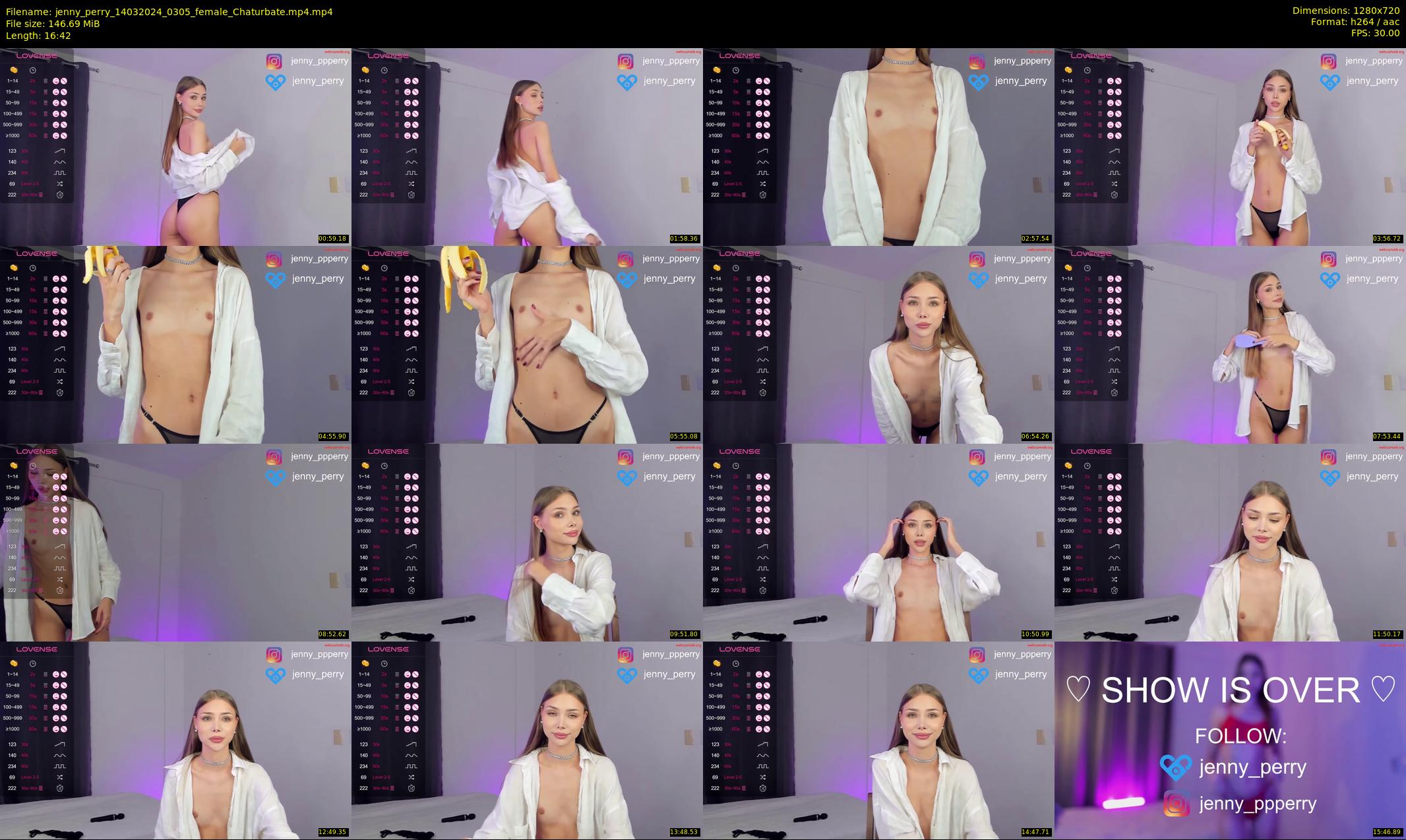 jenny_perry — 17 minute Chaturbate female cam show recording, 720p, Mar 14, 2024