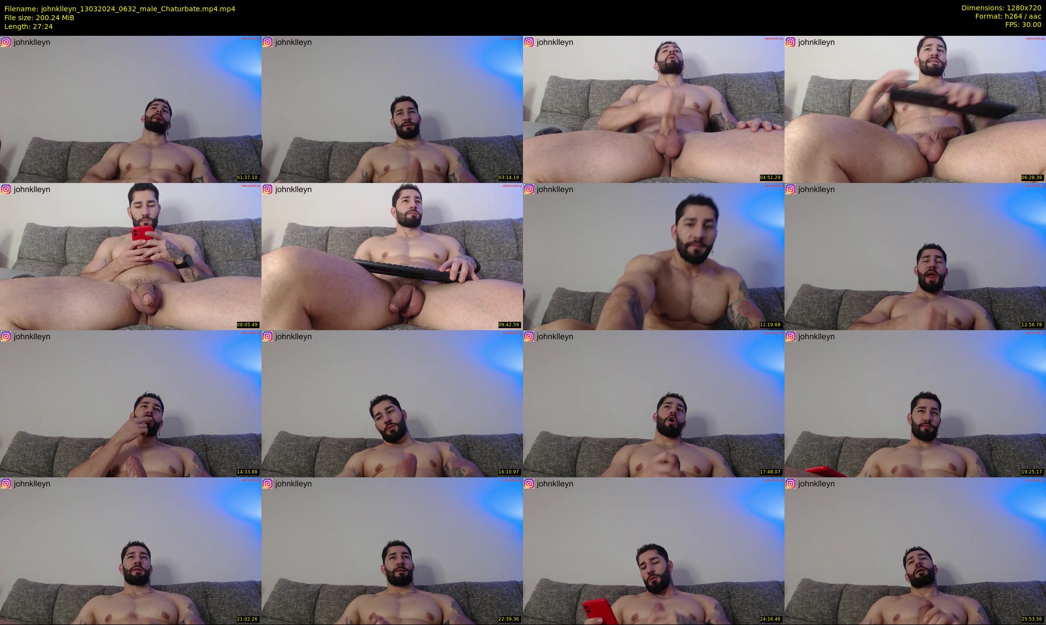 johnklleyn — 28 minute Chaturbate male cam show recording, 720p, Mar 13, 2024